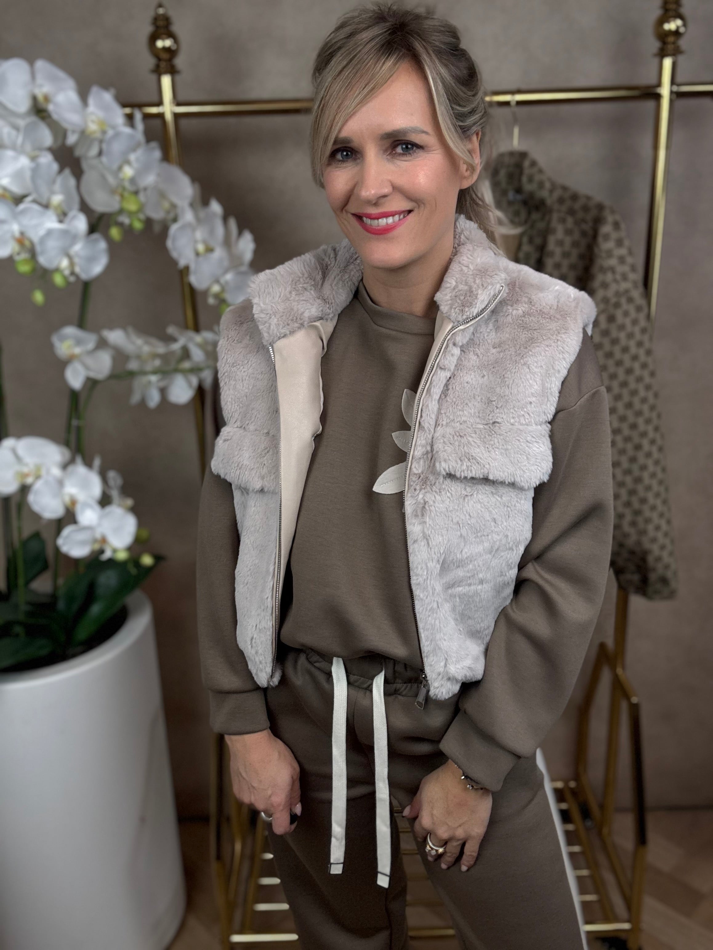 Bodywarmer| Bont | Taupe