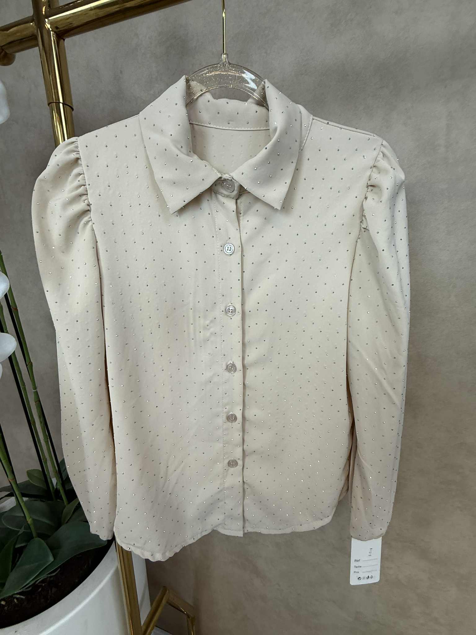 Blouse | Glamour | Beige
