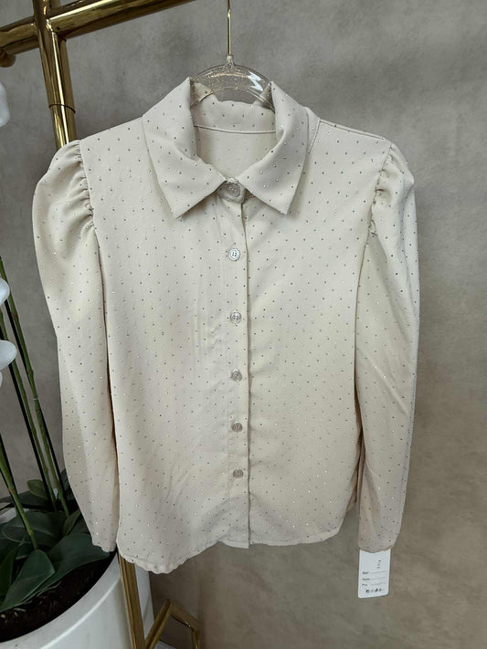 Blouse | Glamour | Beige