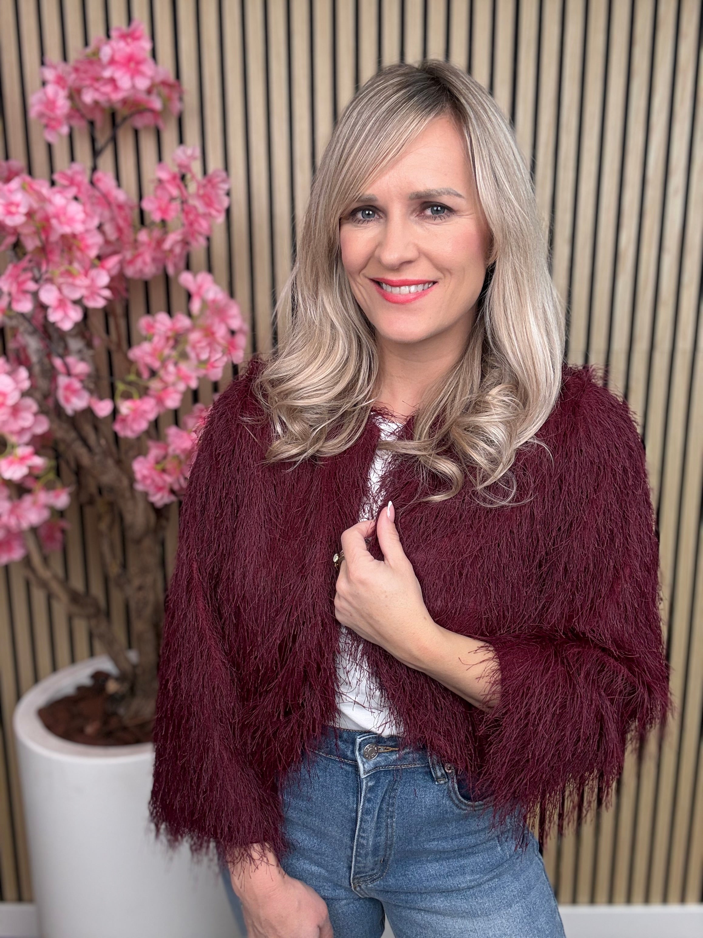 Vestje | Louisa | Bordeaux rood