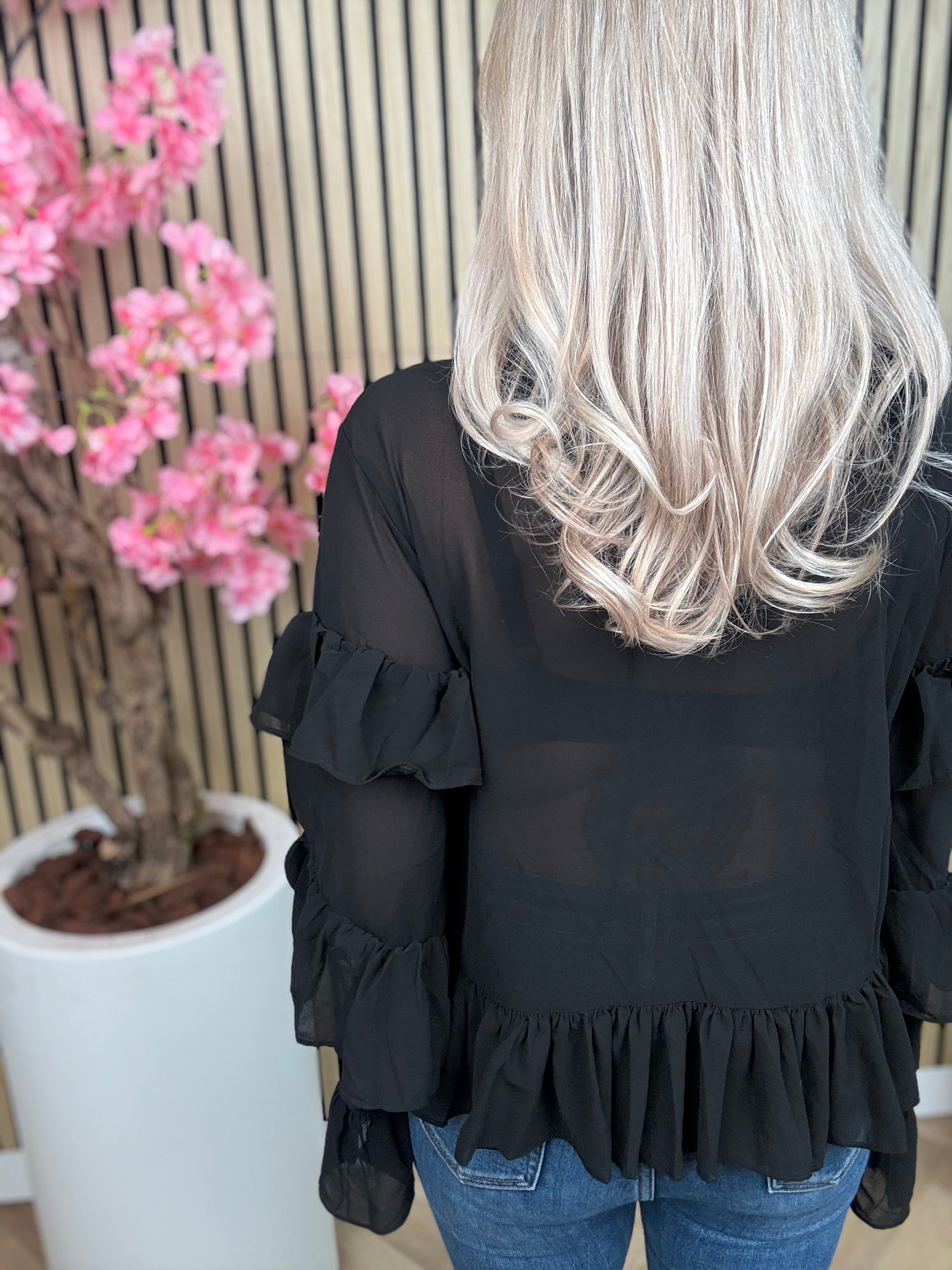 Top | Ruches | Zwart