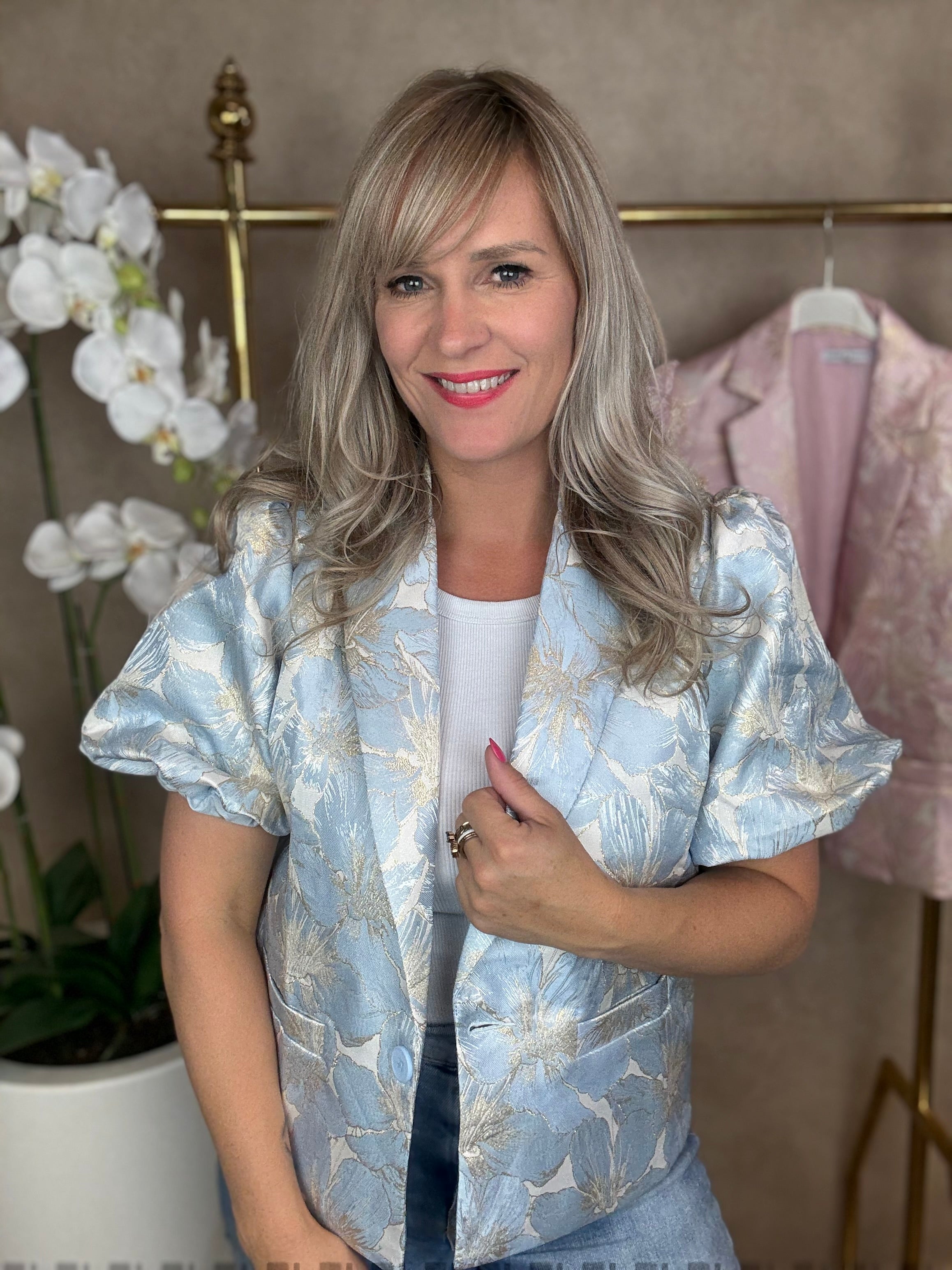 Blazer | Korte Mouw | Blauw