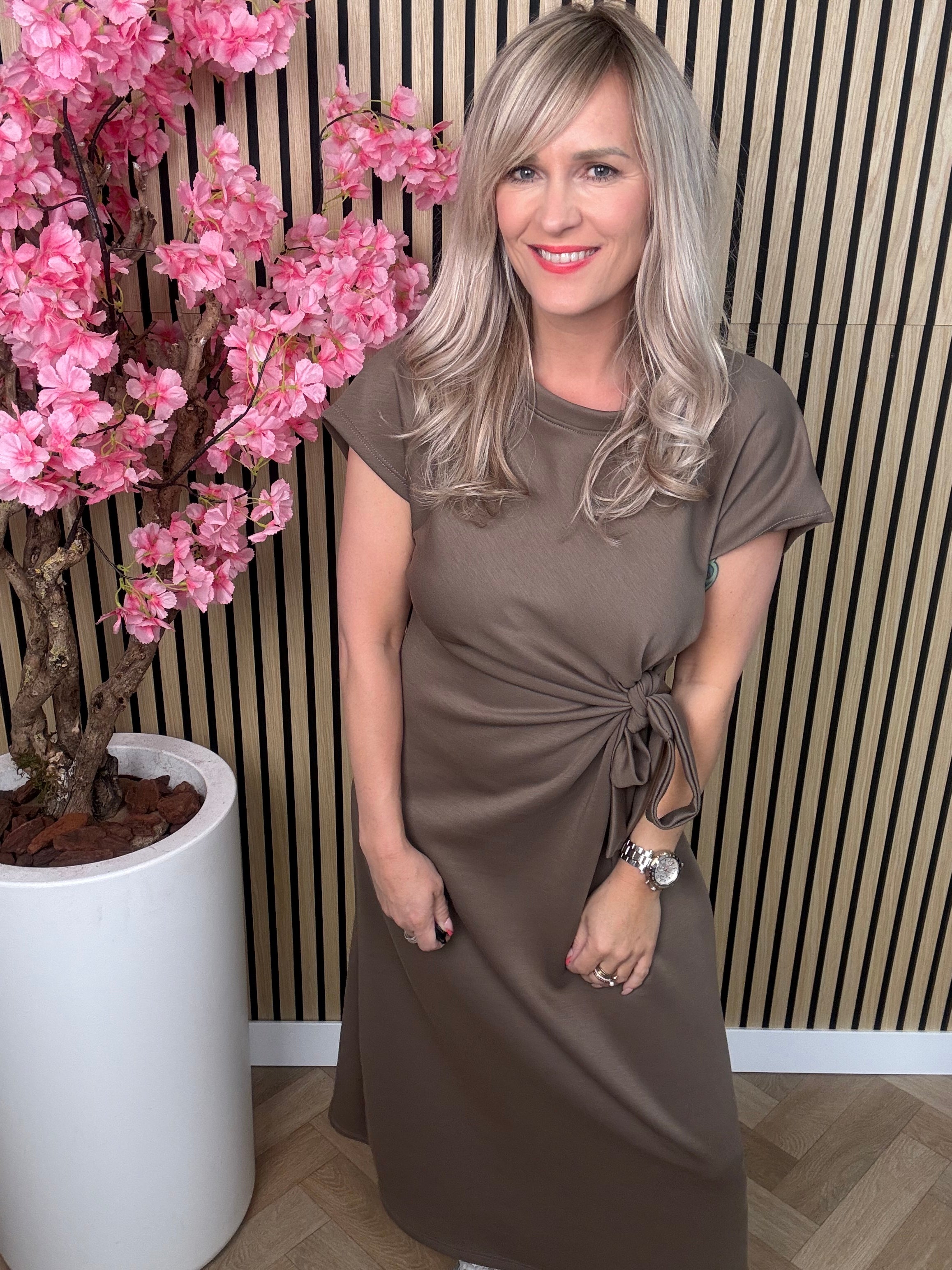 Jurk | Biba | Taupe
