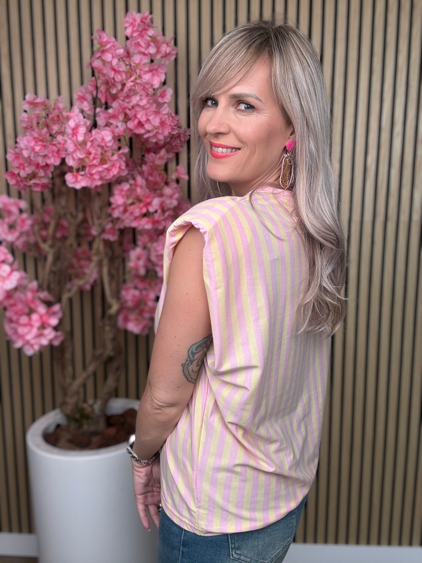 Top | Geel en roze | Hartje