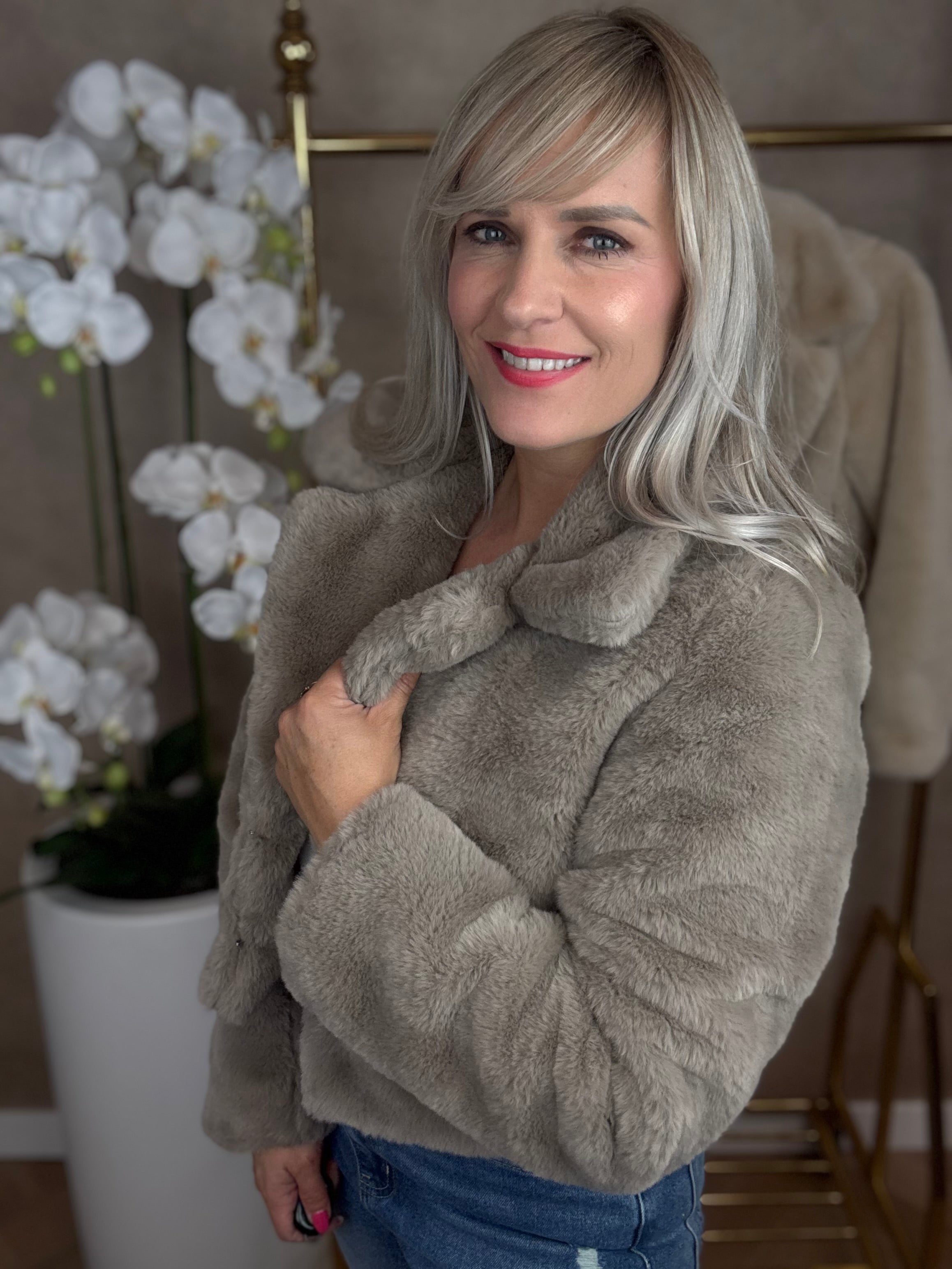 Jas | Faux | Taupe