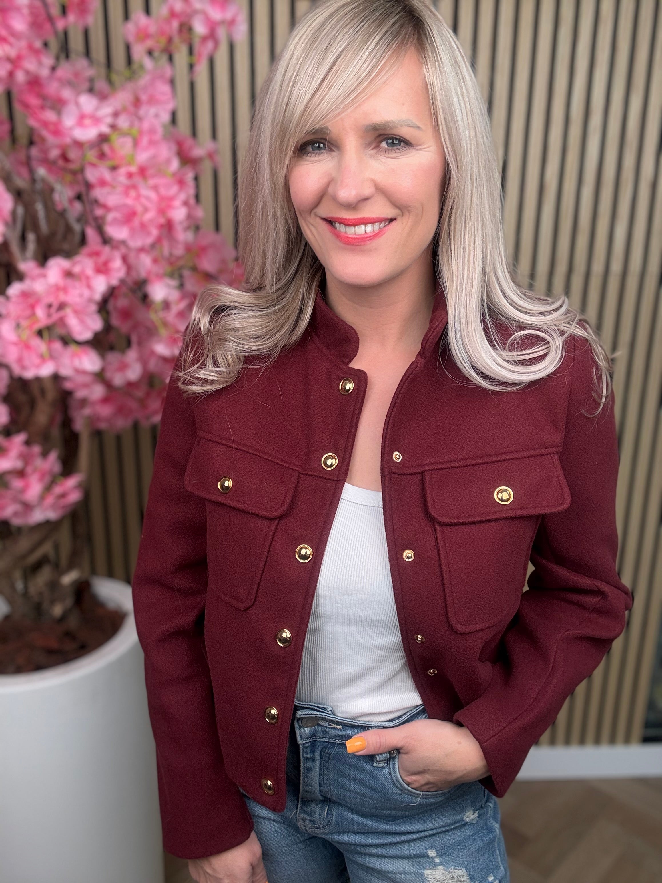 Jasje | Britt | Bordeaux rood