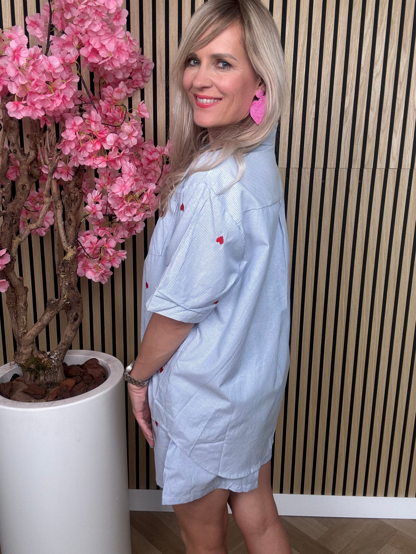 Set | Hartjes Blouse | Blauw