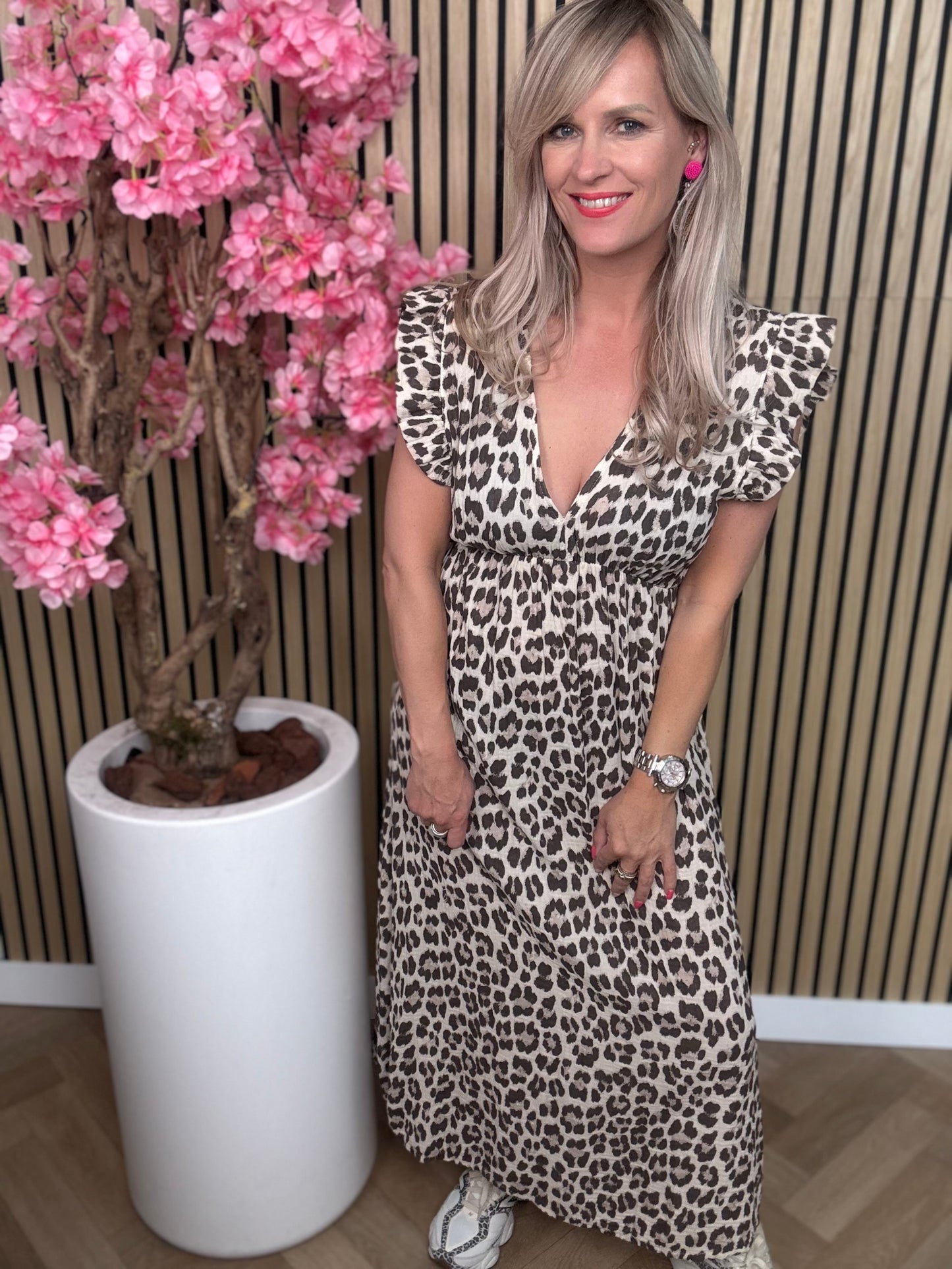 Jurk | Leopard | Lang