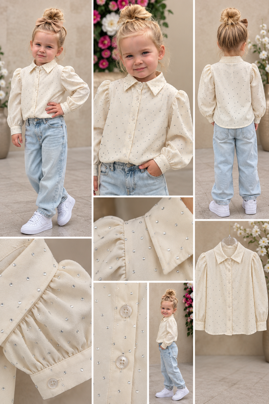 Blouse | Glamour | Beige