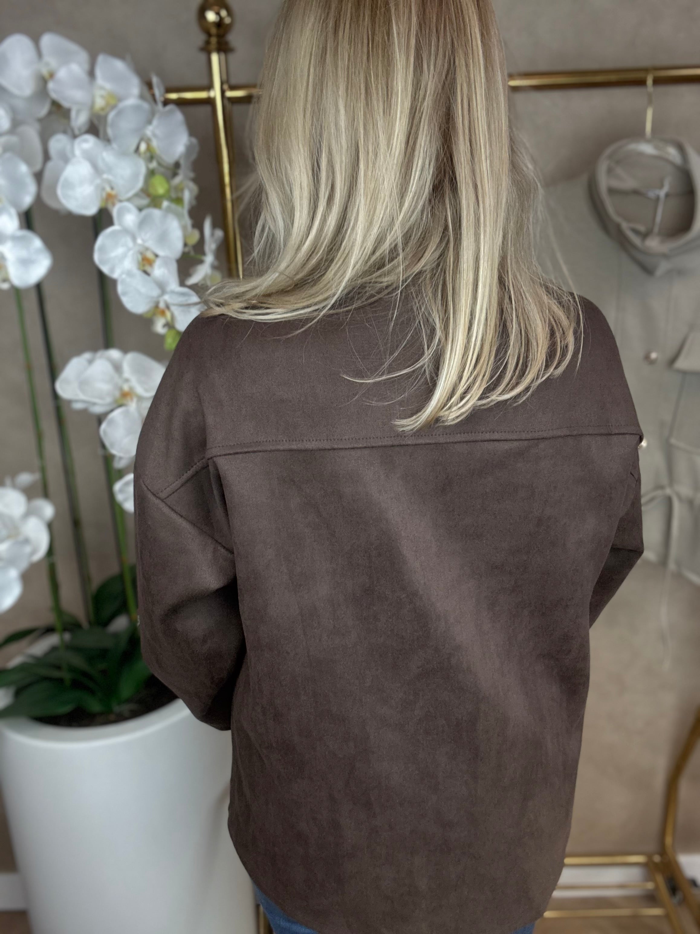 Jasje-Blouse| fringes | Suede-look