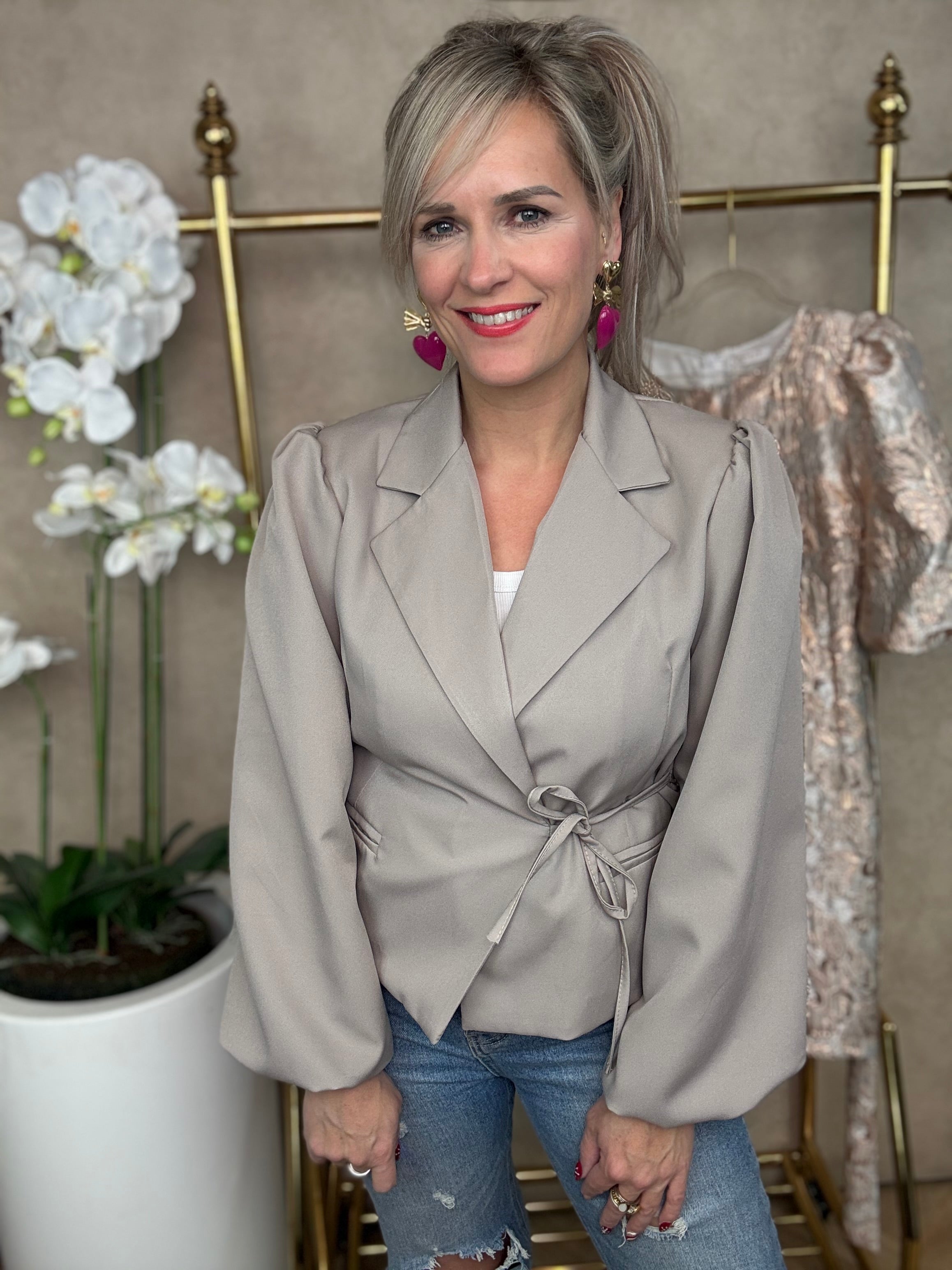 Blazer | Inge | Taupe