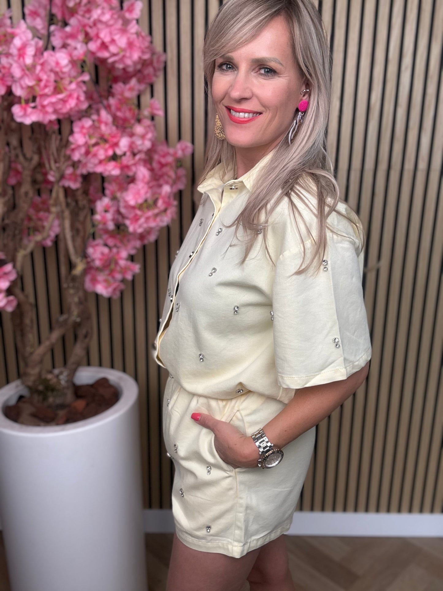 Setje | Strass | Geel