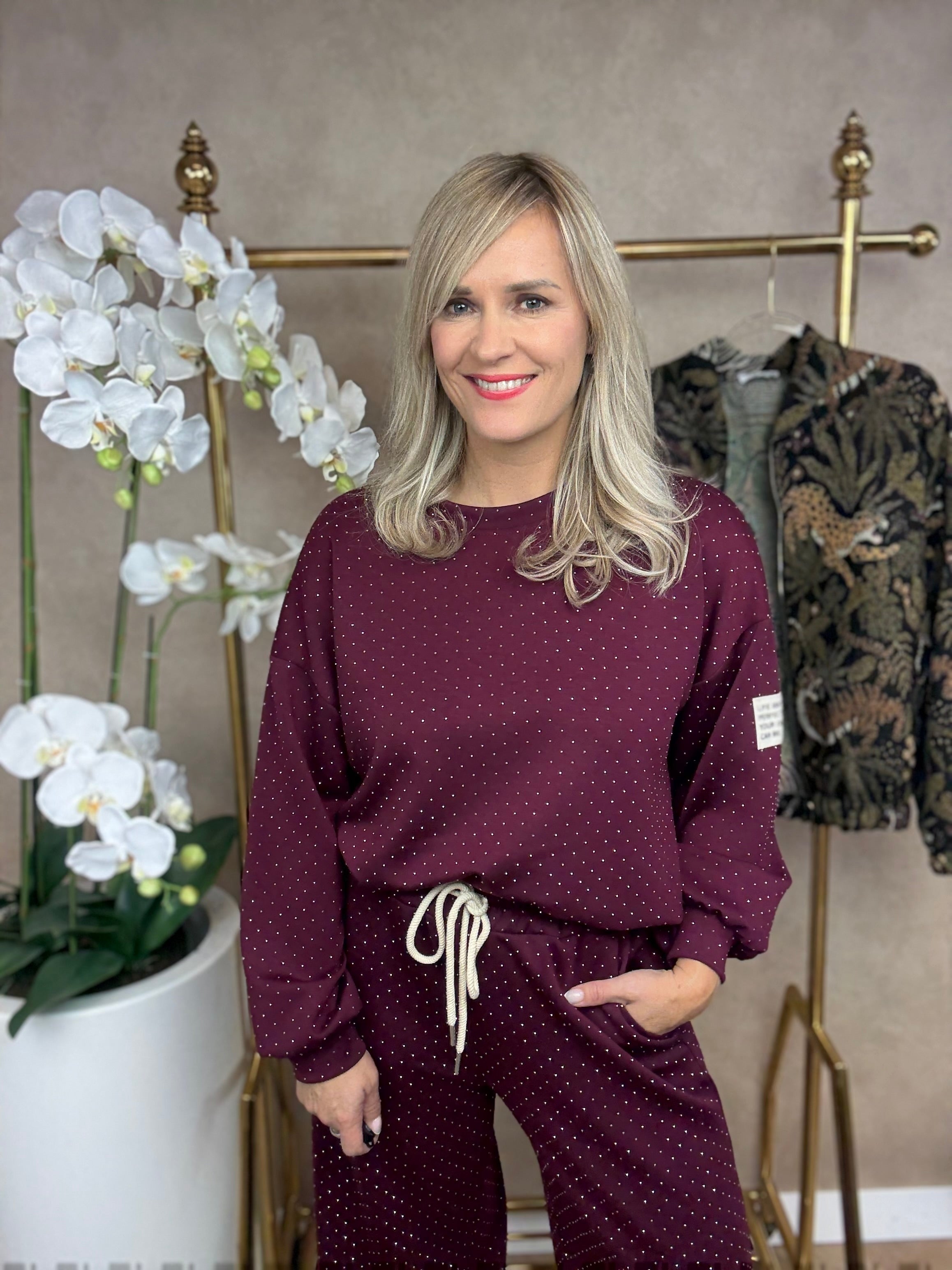 Set | Glitterpak | Bordeaux rood