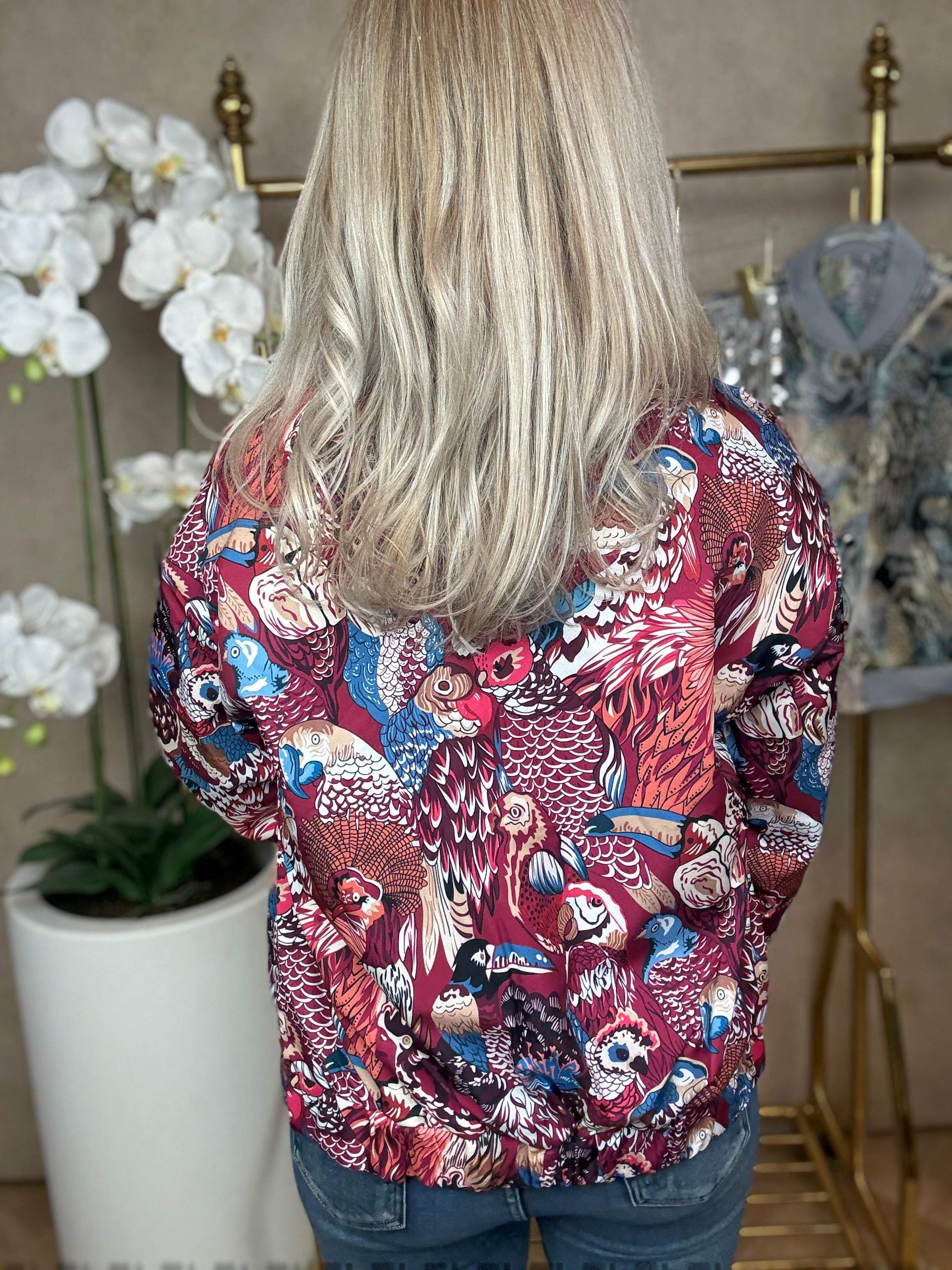 Jasje | Dubbelzijdig | Vogelprint