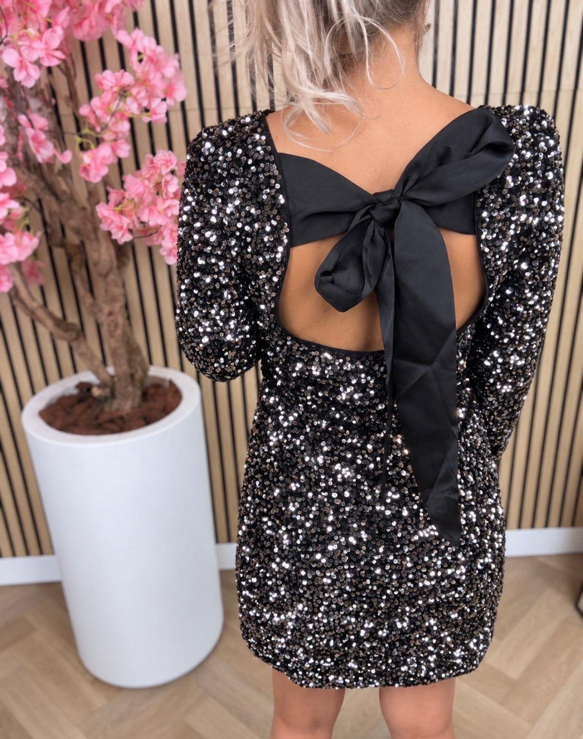 Kleid | Glitzer | Schwarz