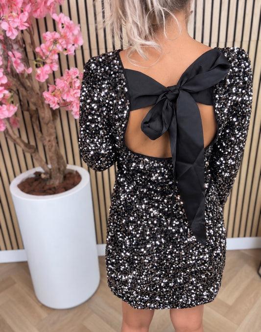 Kleid | Glitzer | Schwarz