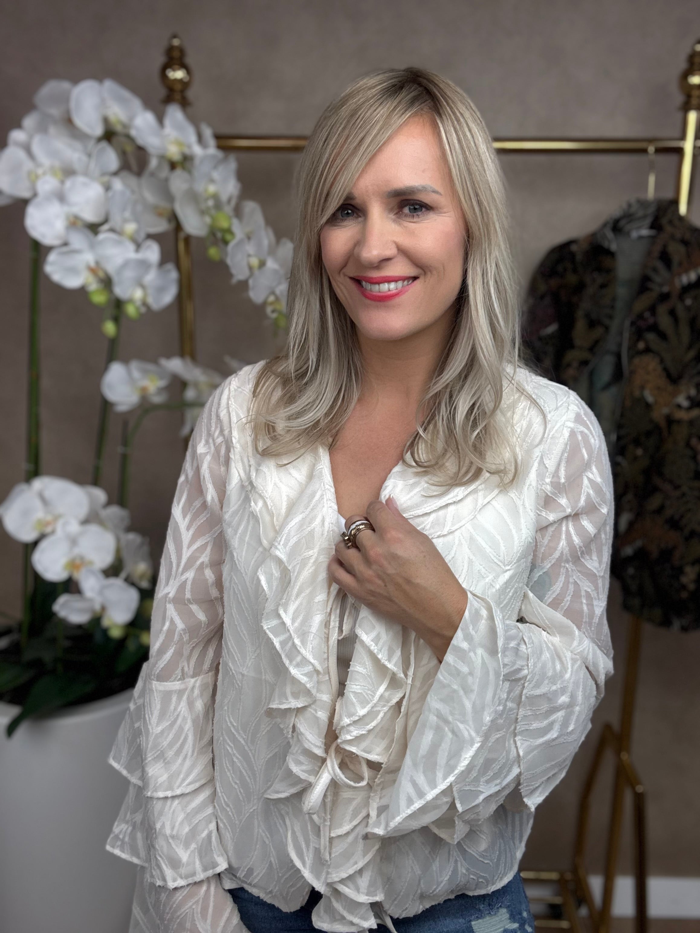 Blouse | Jill | Beige