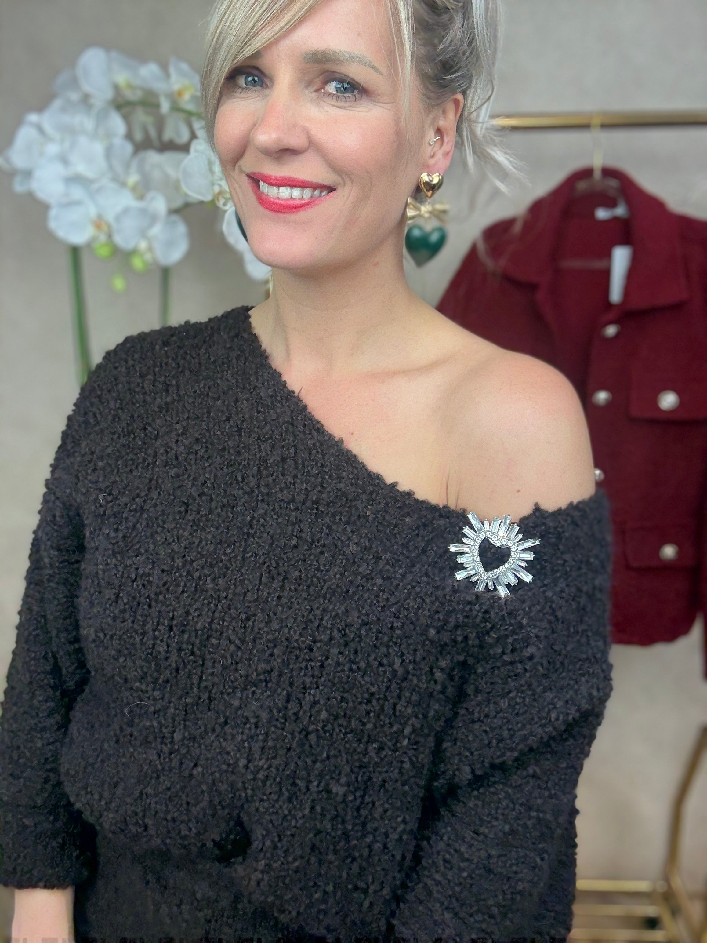 Schoenclips | Strass  | Goud