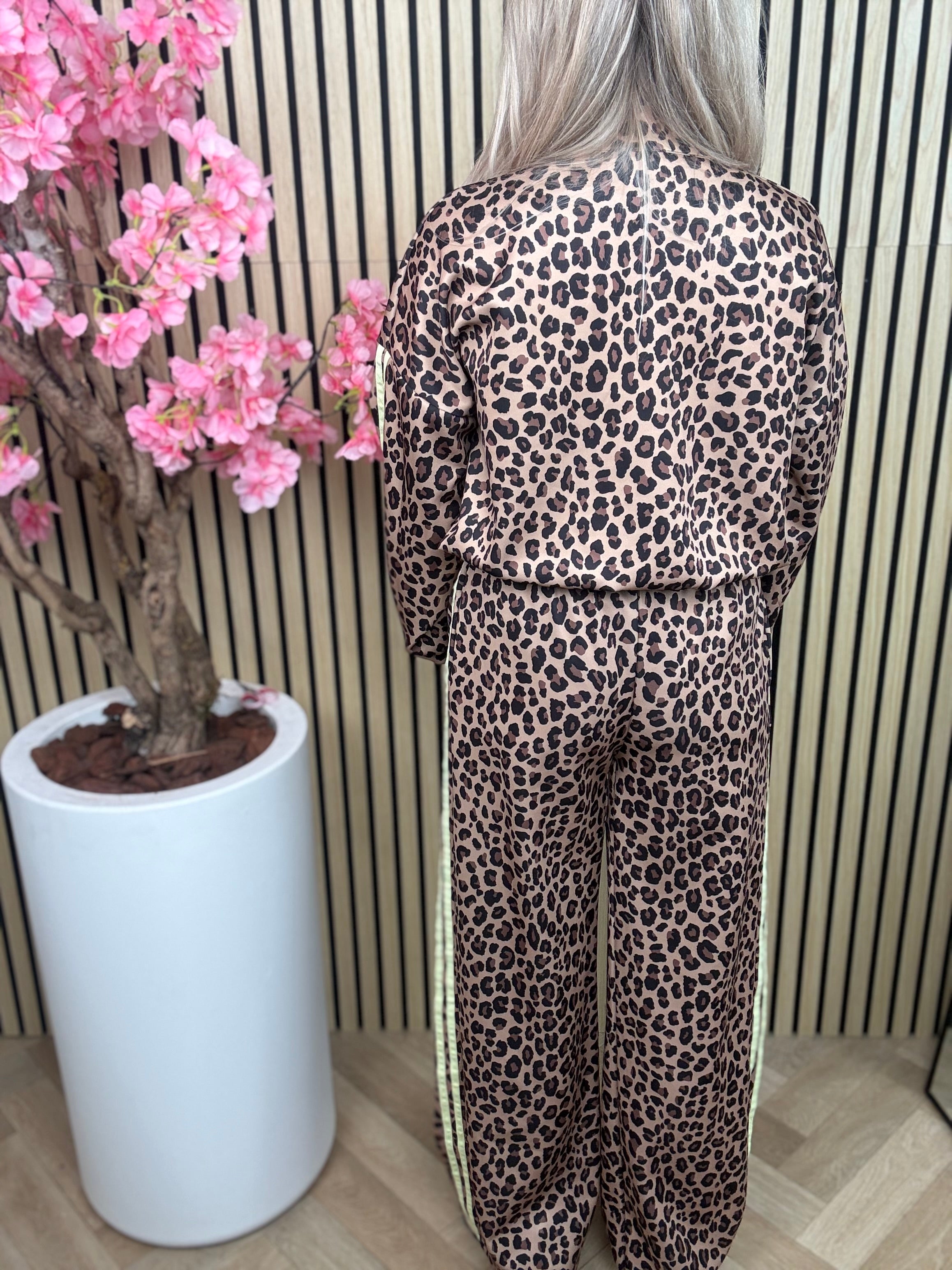 Jogging set | Leopard | Geel