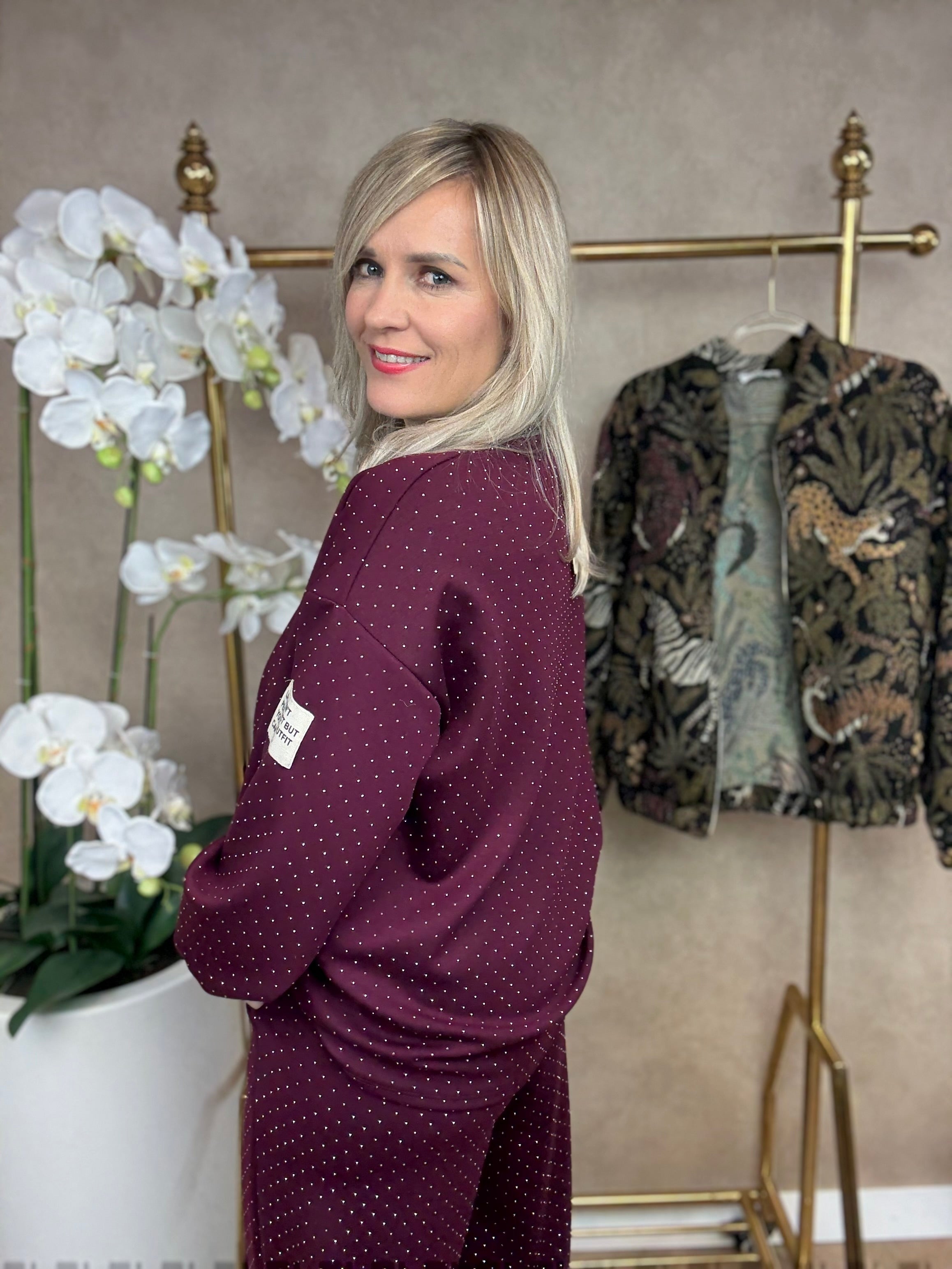 Set | Glitterpak | Bordeaux rood