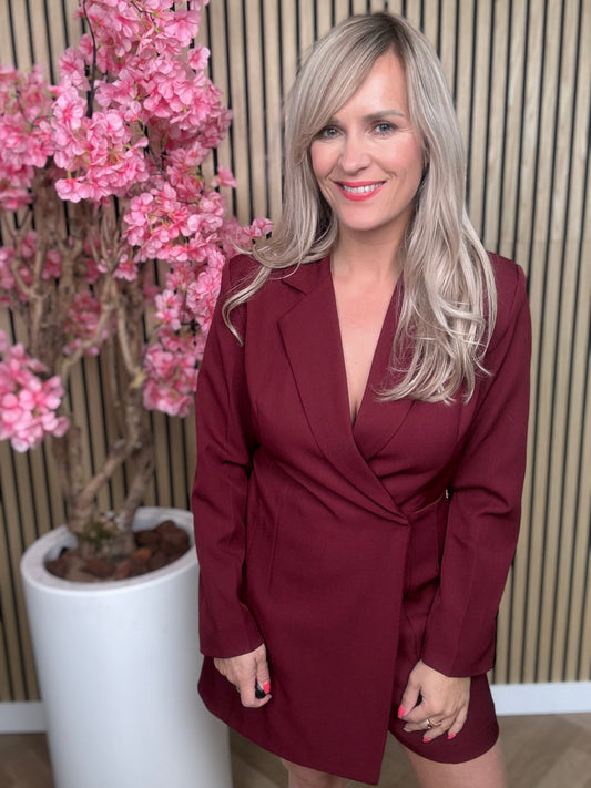 playsuit | Ambika | Bordeaux rood