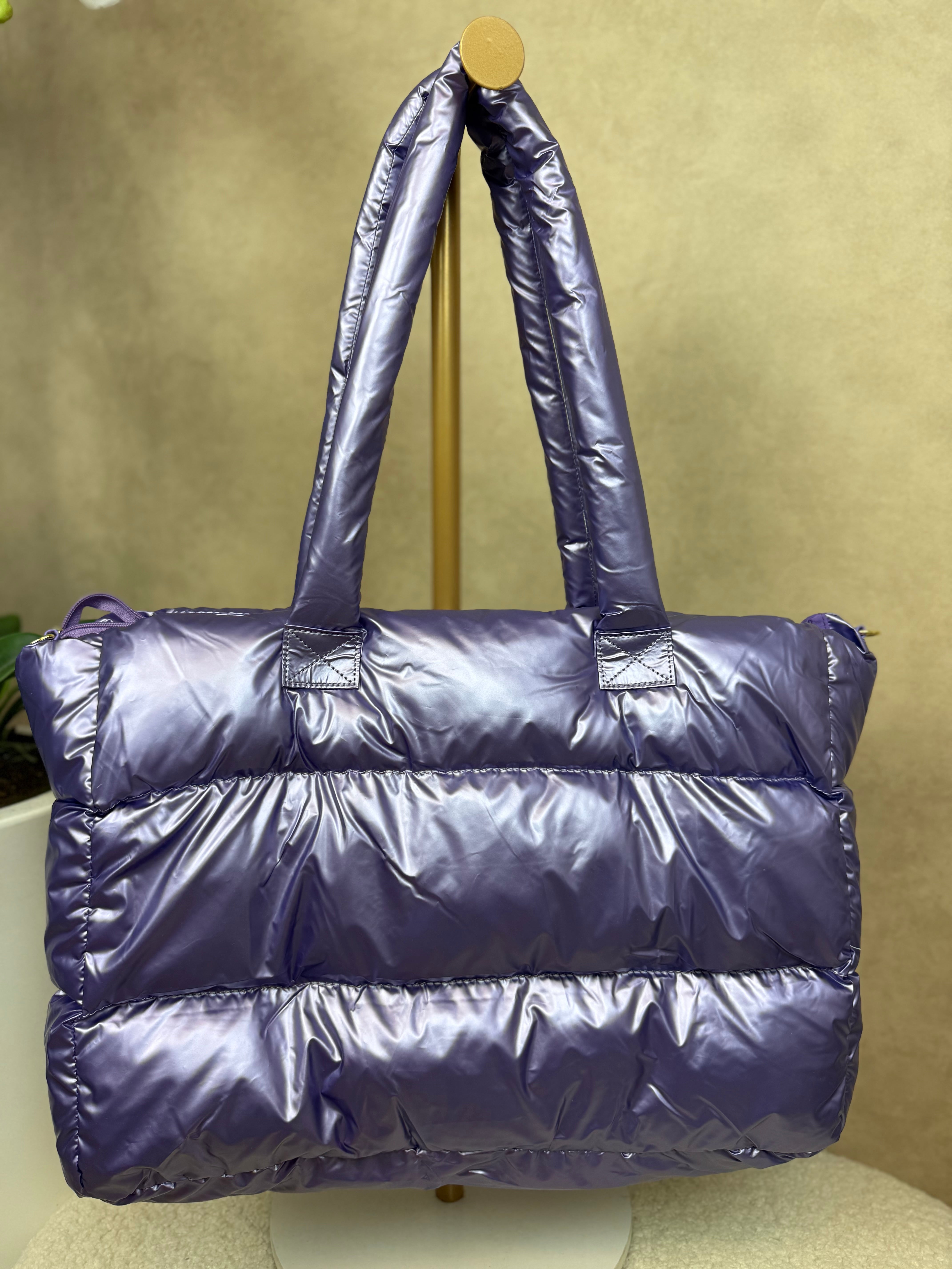 Tas | Puffy | Roze metallic