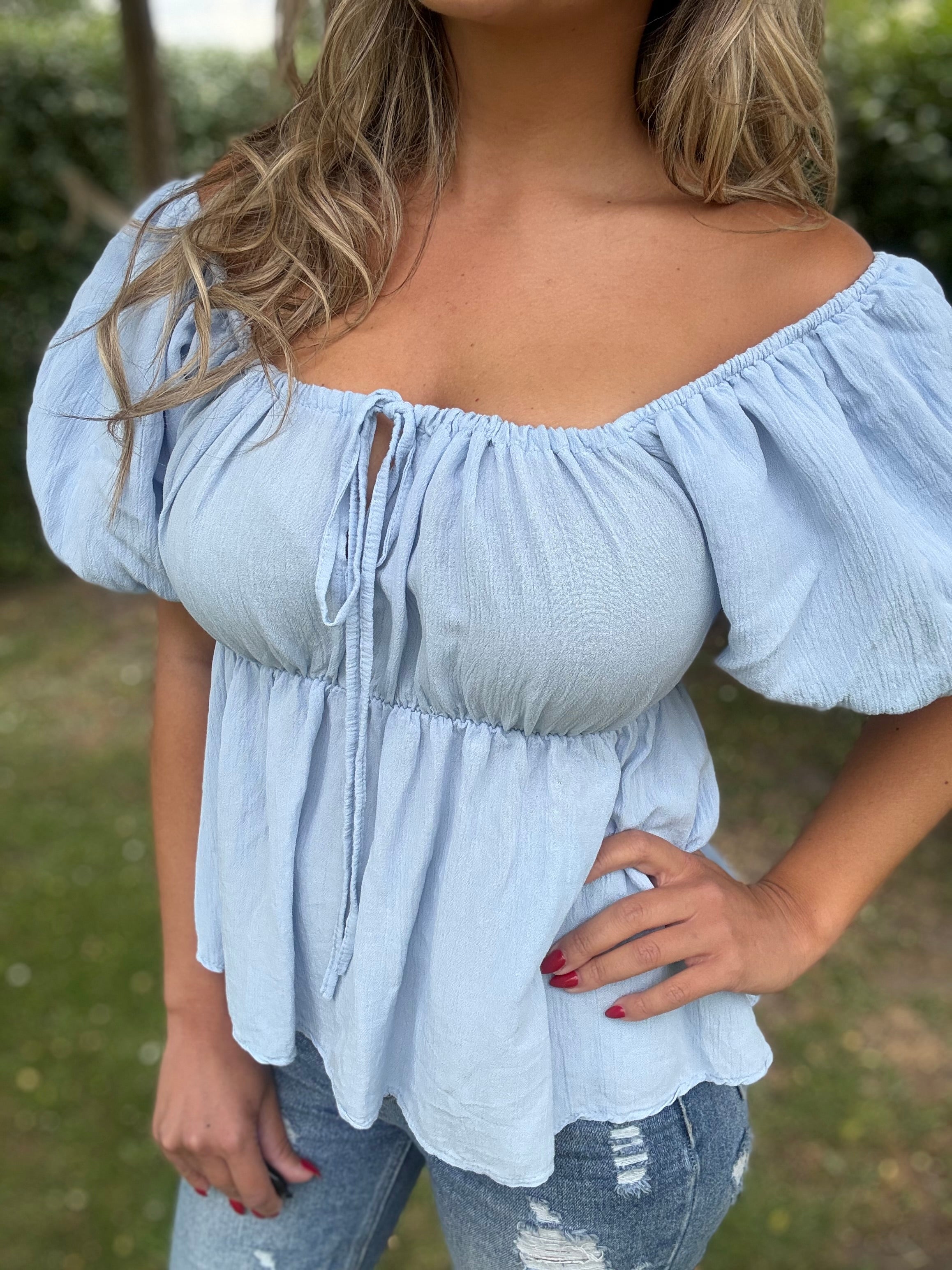 Top | Claire | Blauw