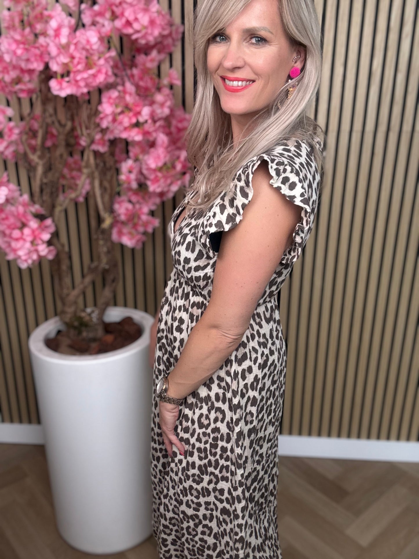 Jurk | Leopard | Lang