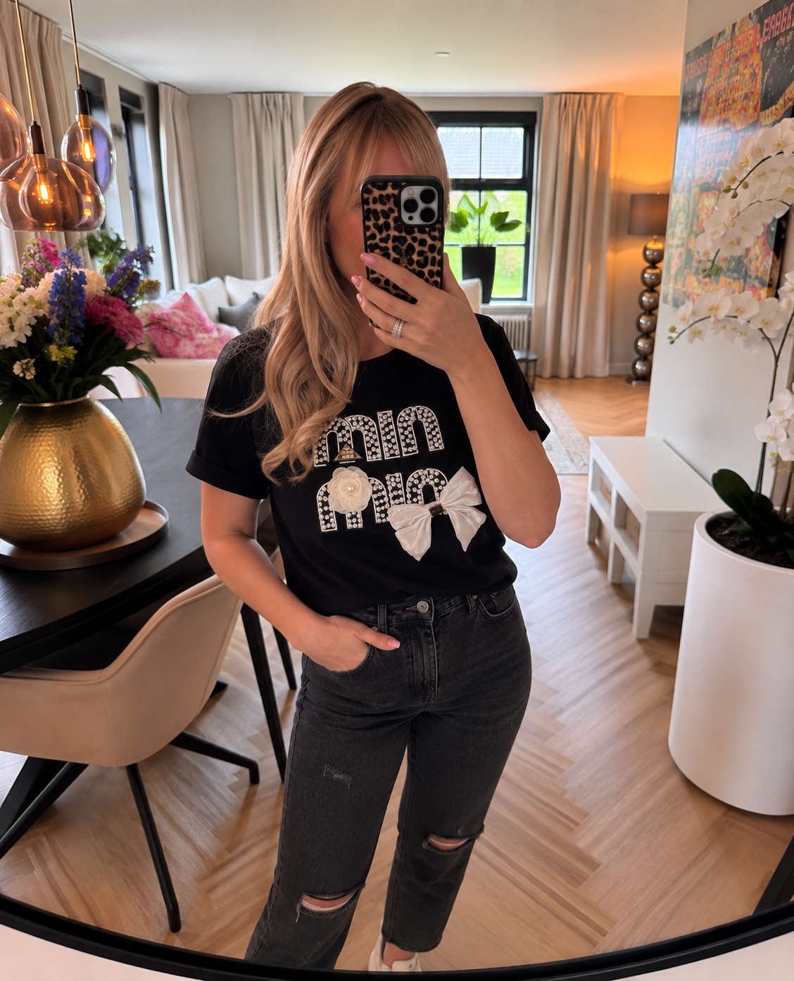 Shirt | MI | Zwart