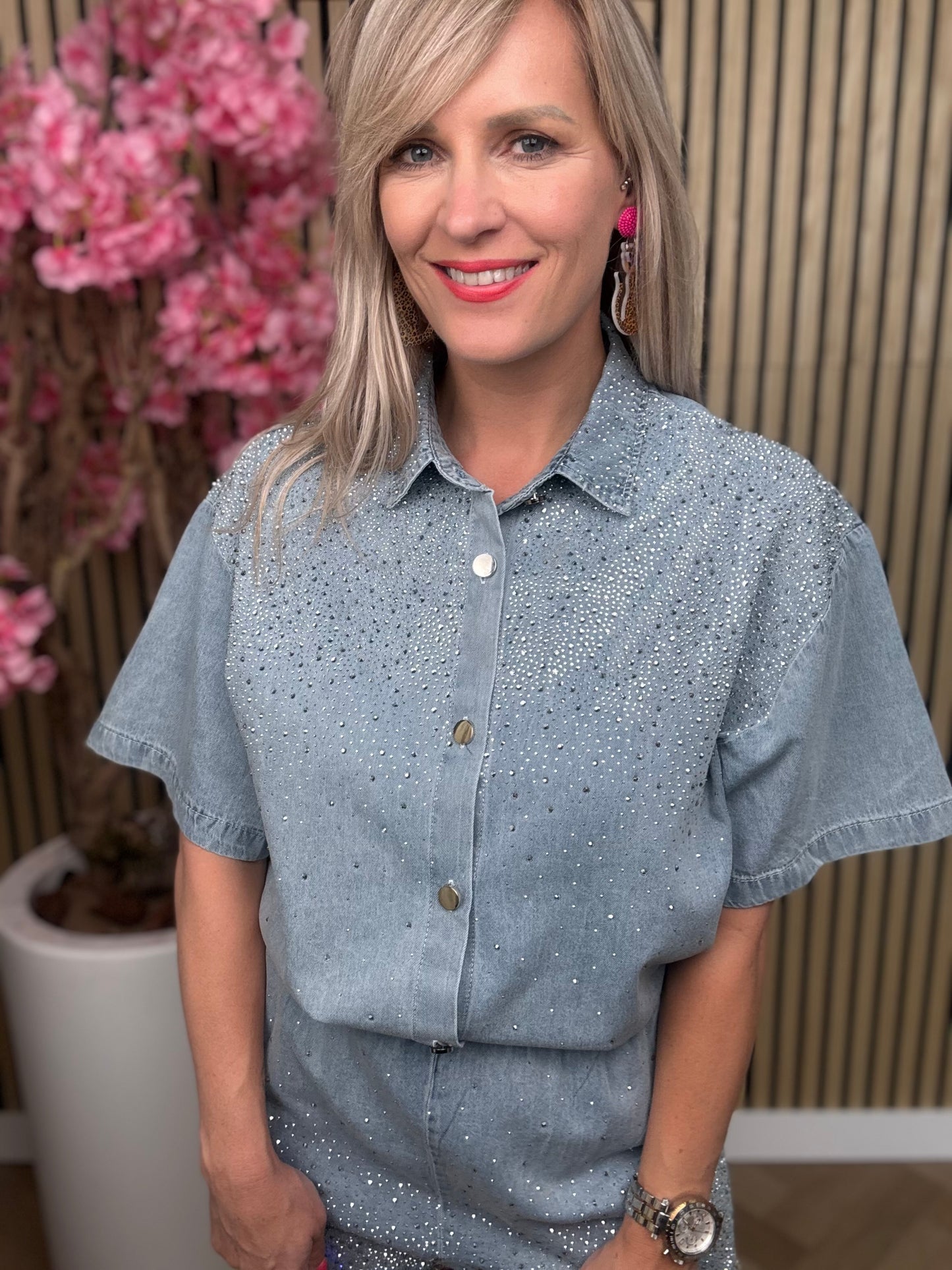 Set | Jeans | Strass steentjes