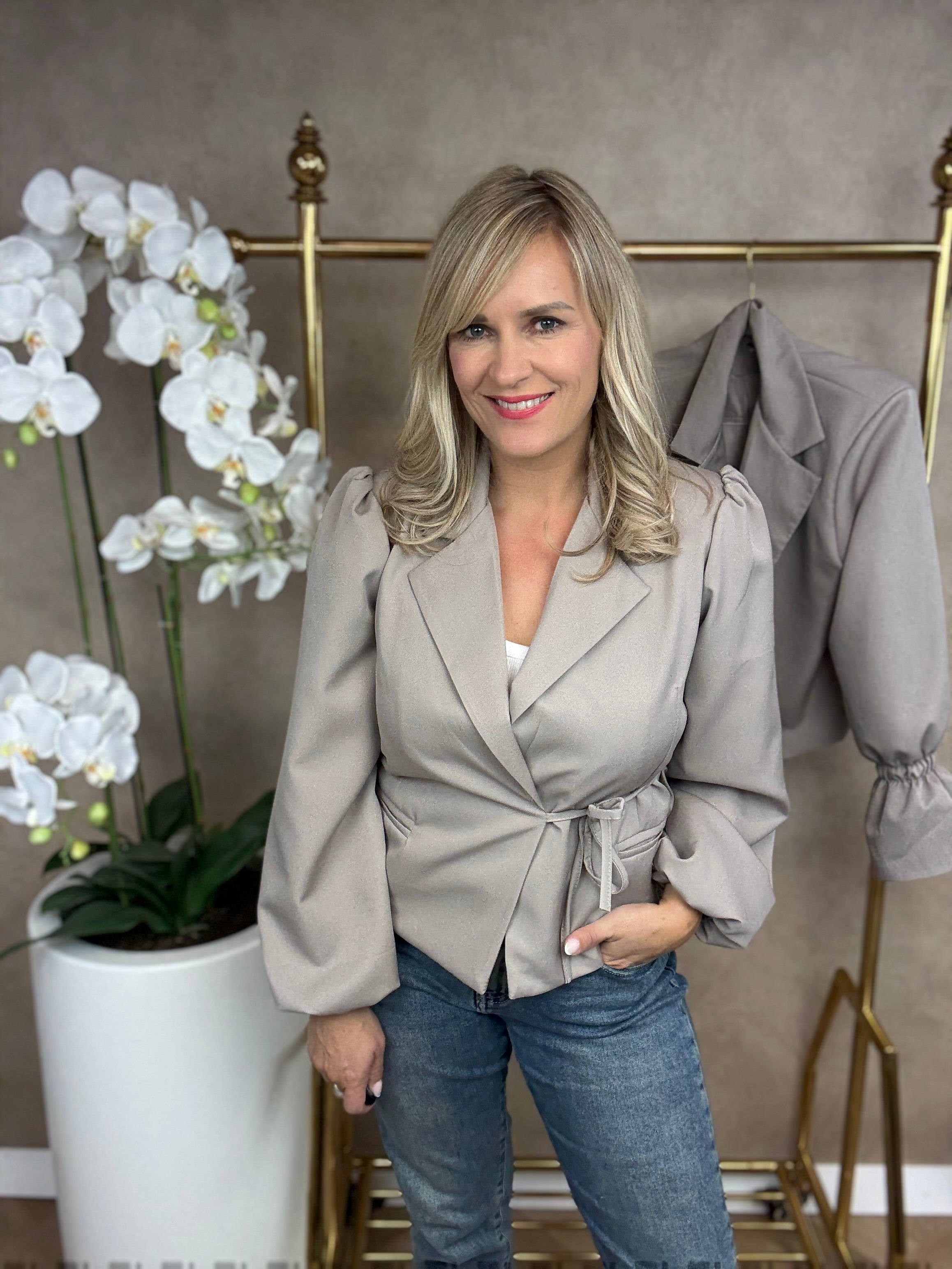 Blazer | Inge | Taupe