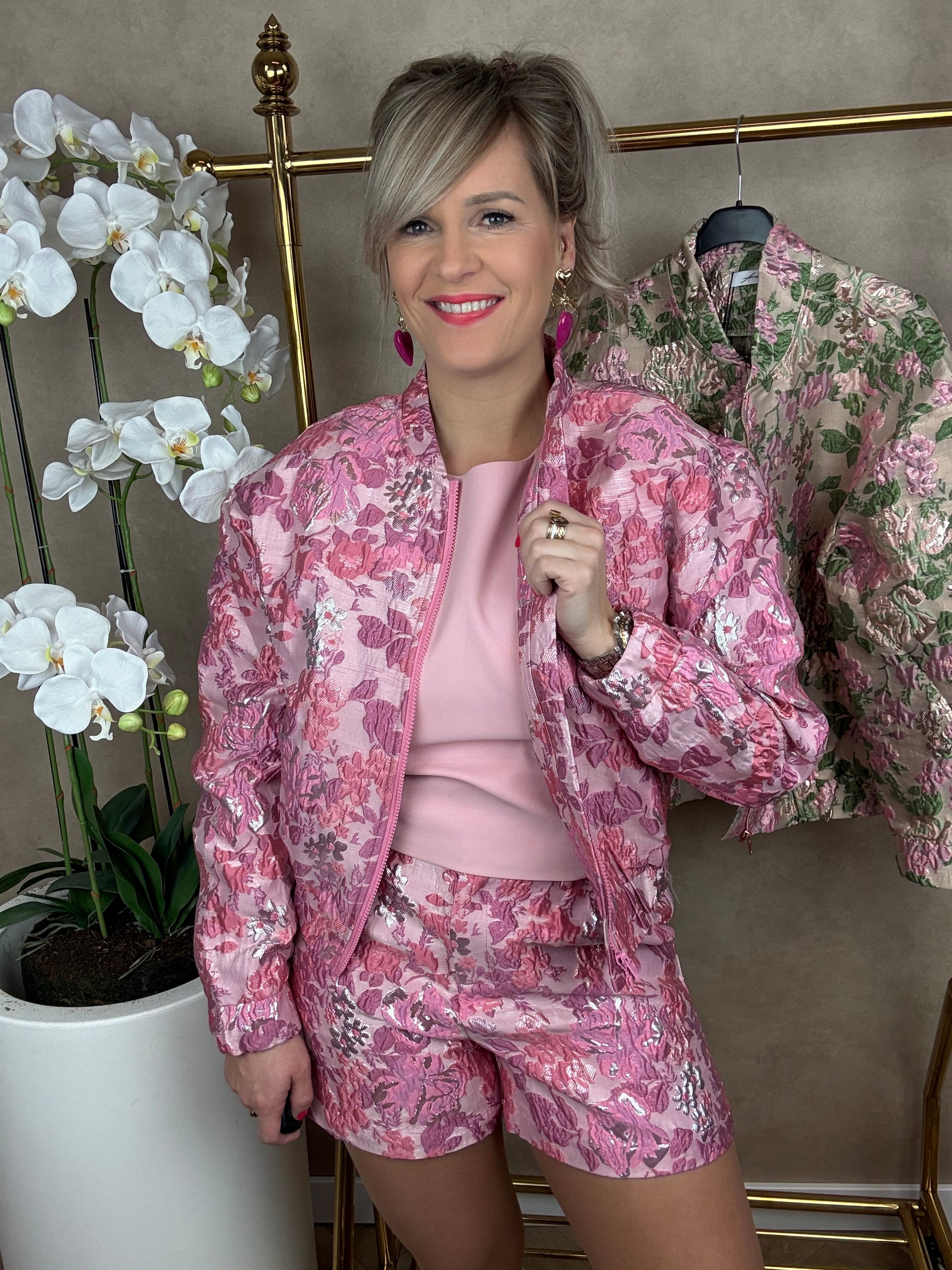 Bomber | Flower| Roze