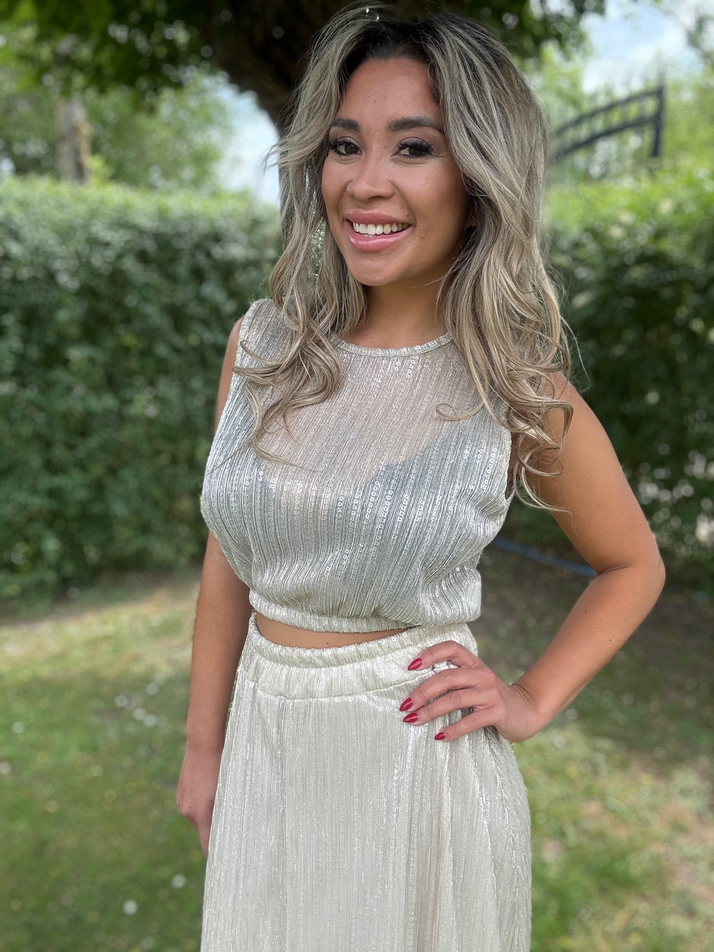 Setje |  champagne | Glitter