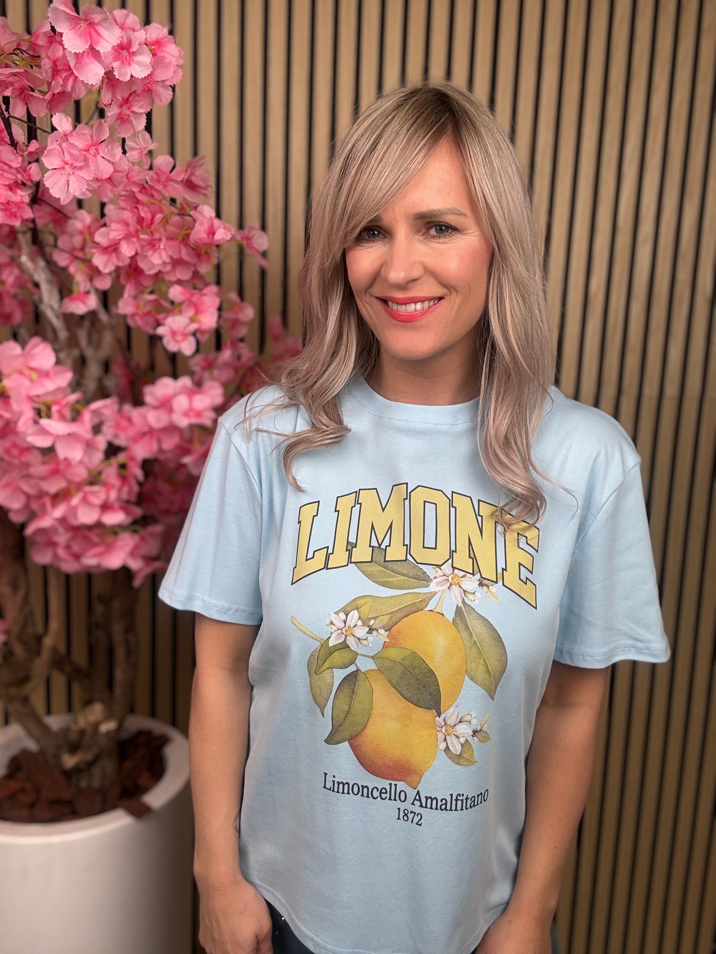 Shirt | Limone | Blauw
