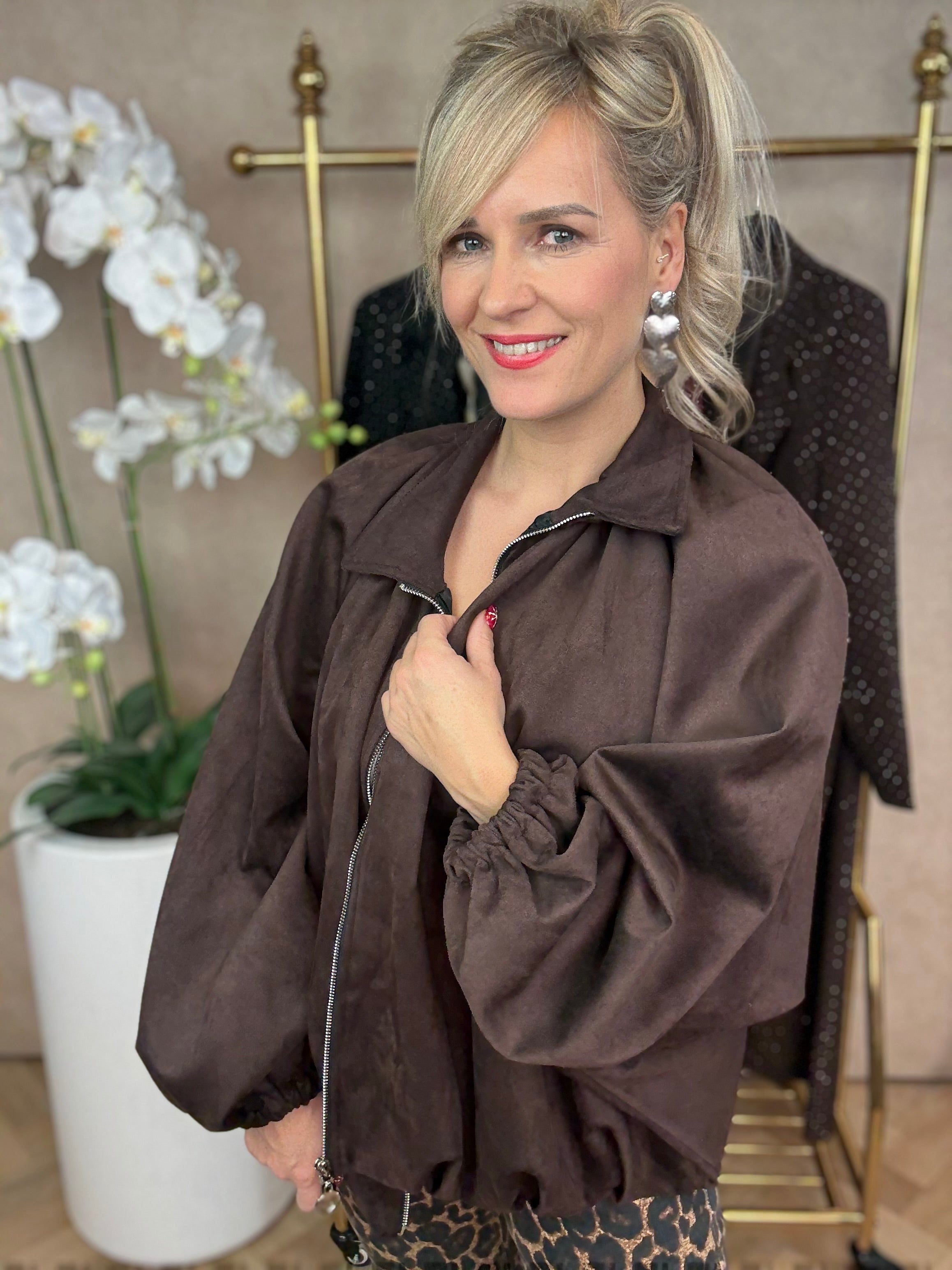 Jasje | Suedelook | Bruin