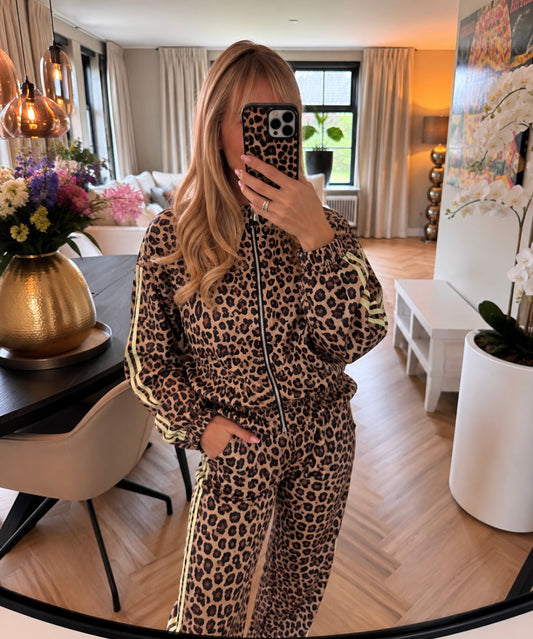 Jogging set | Leopard | Geel