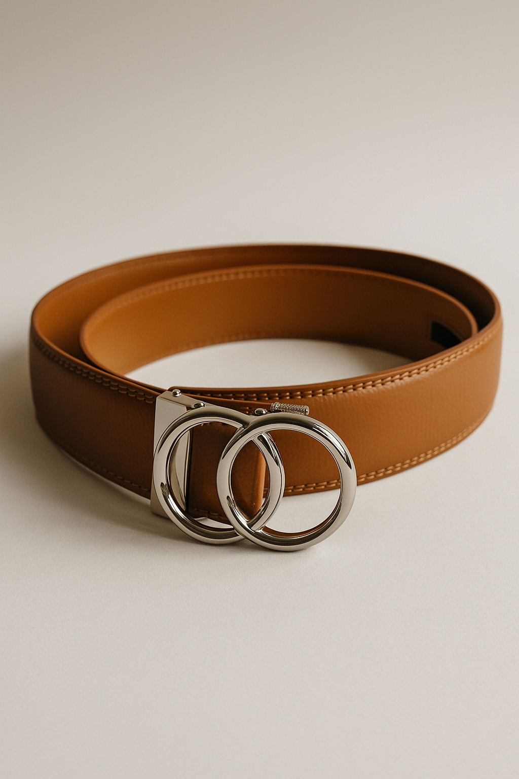 Automatische riem | Bruin | Zilver