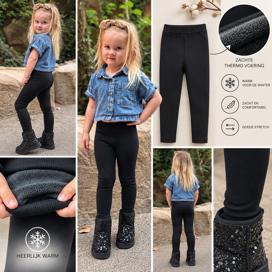 Warme legging | Yara | Zwart