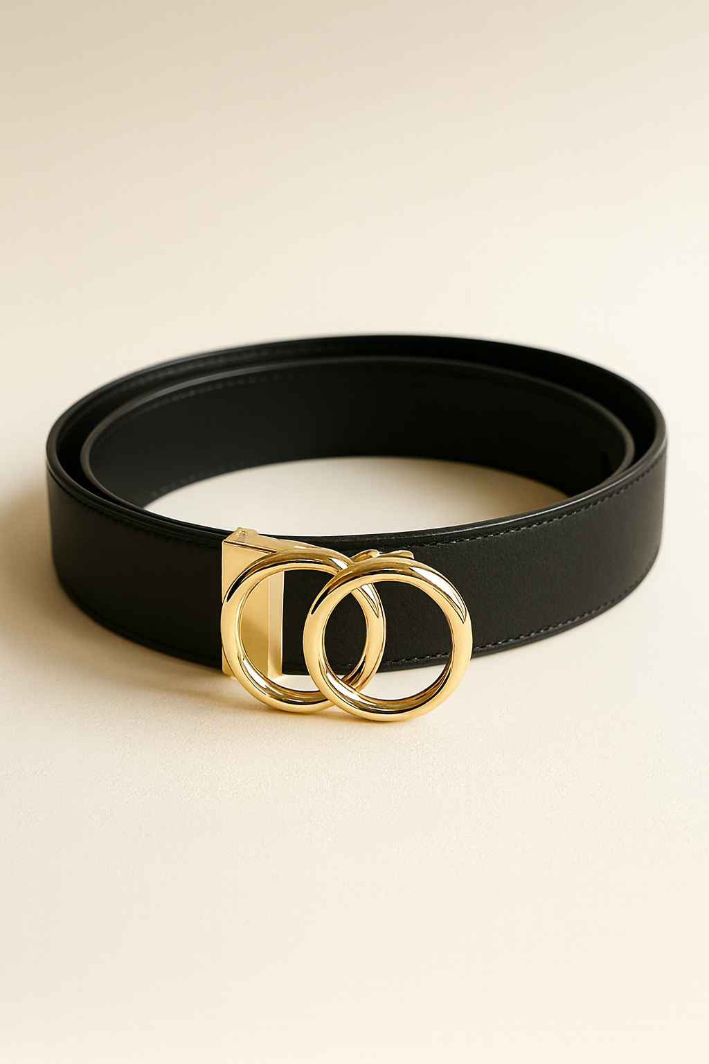 Automatische riem | Zwart | Goud