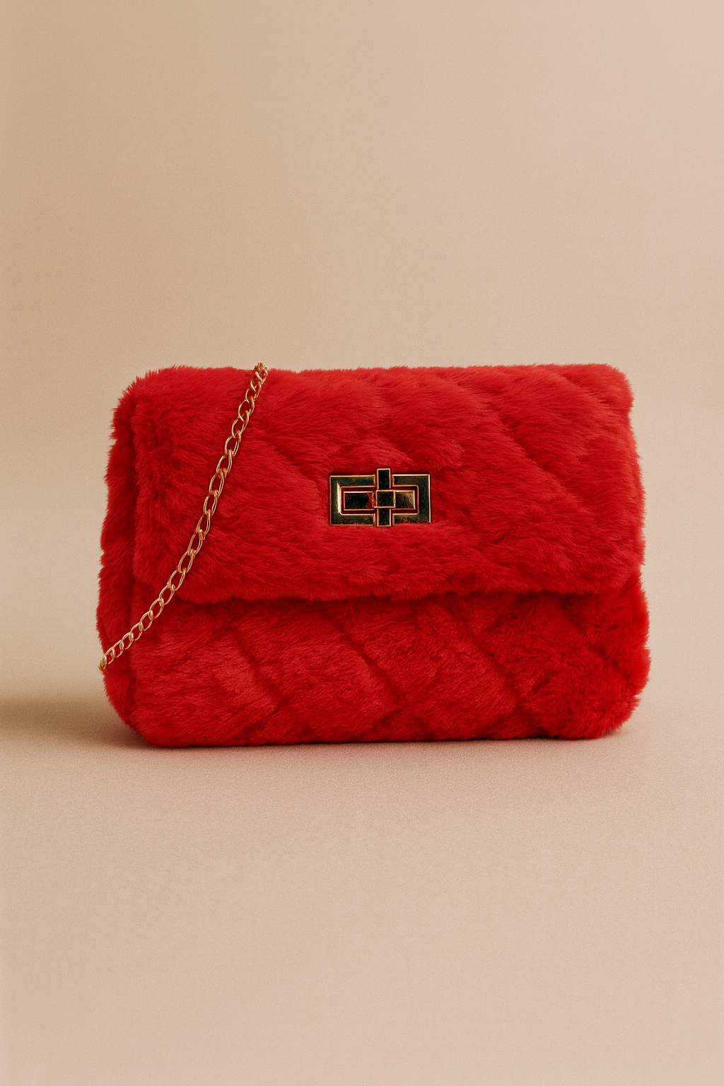 Tas | Fluffy | Rood