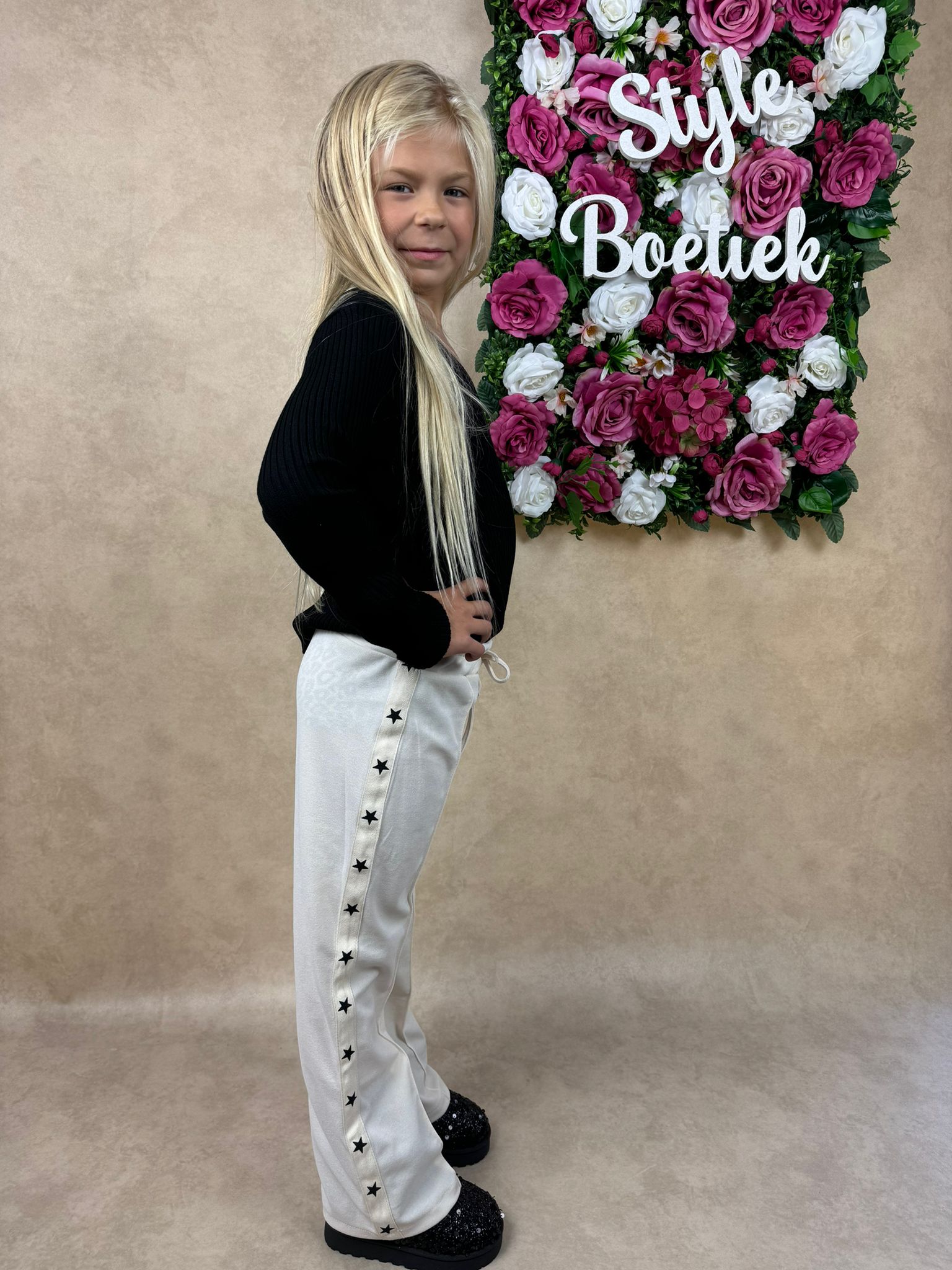 Broek | Stars | Wit
