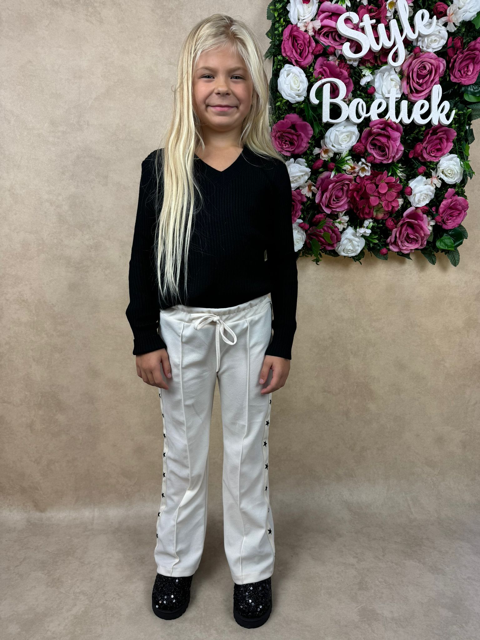 Broek | Stars | Wit