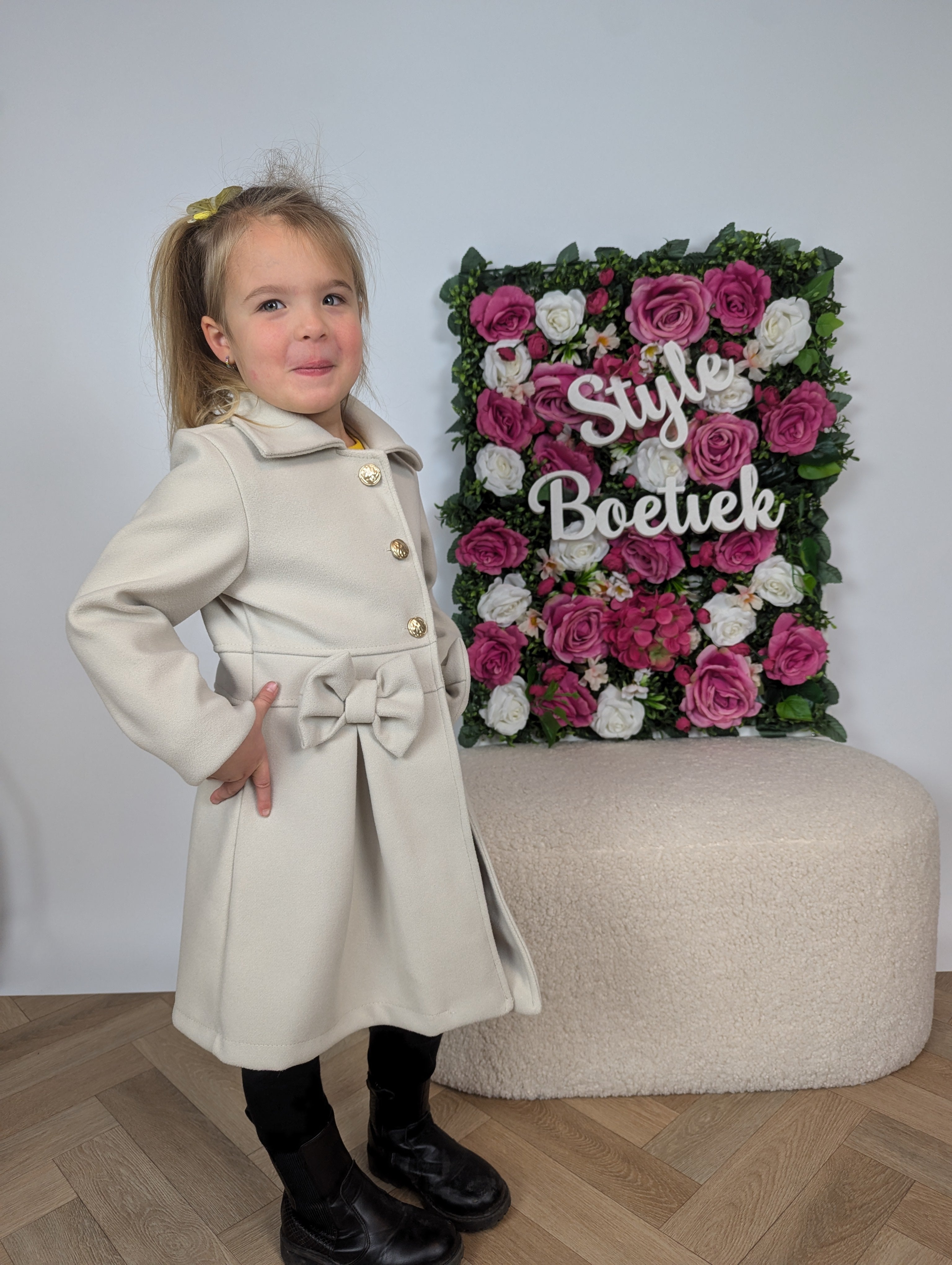 Jas | Strikje | Beige