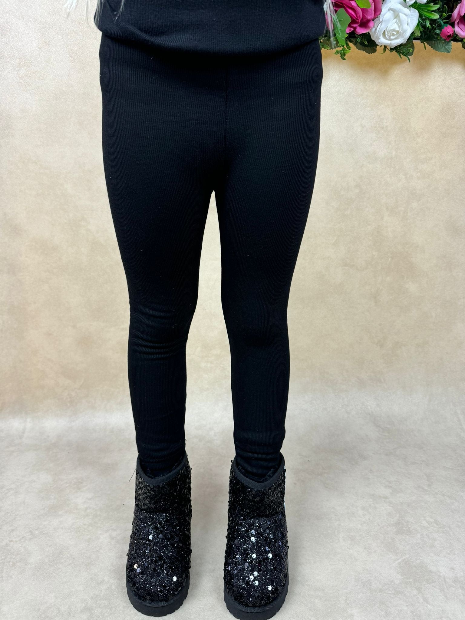 Warme legging | Yara | Zwart