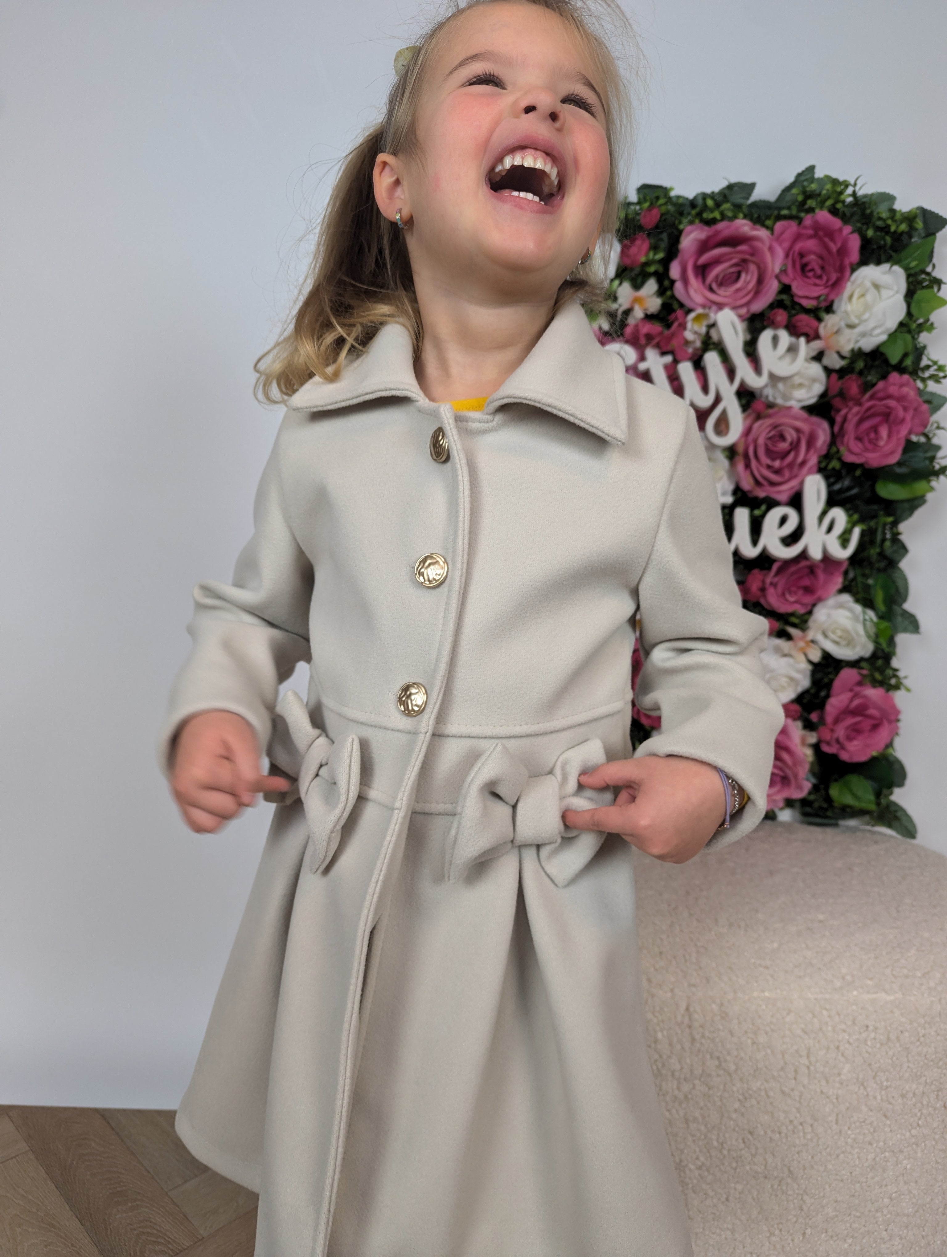 Jas | Strikje | Beige