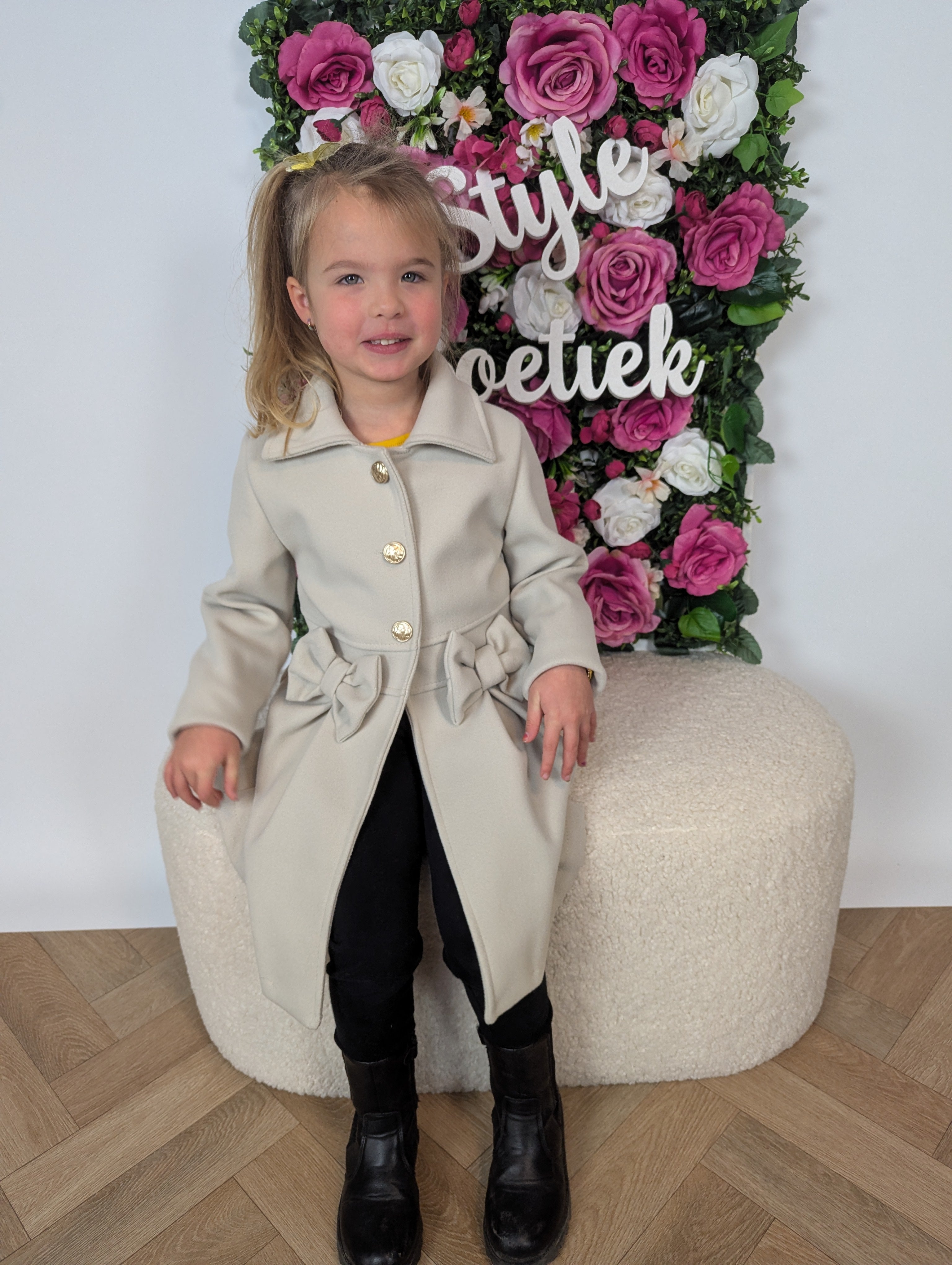 Jas | Strikje | Beige