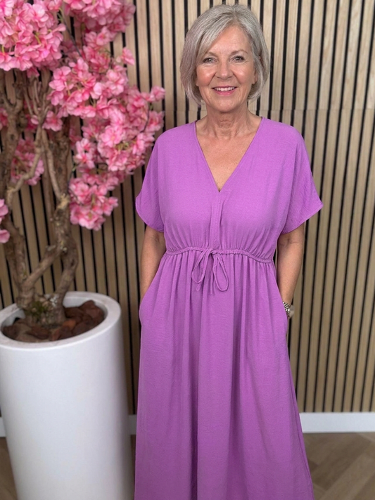 Azzurro | Maxi Jurk | Paars