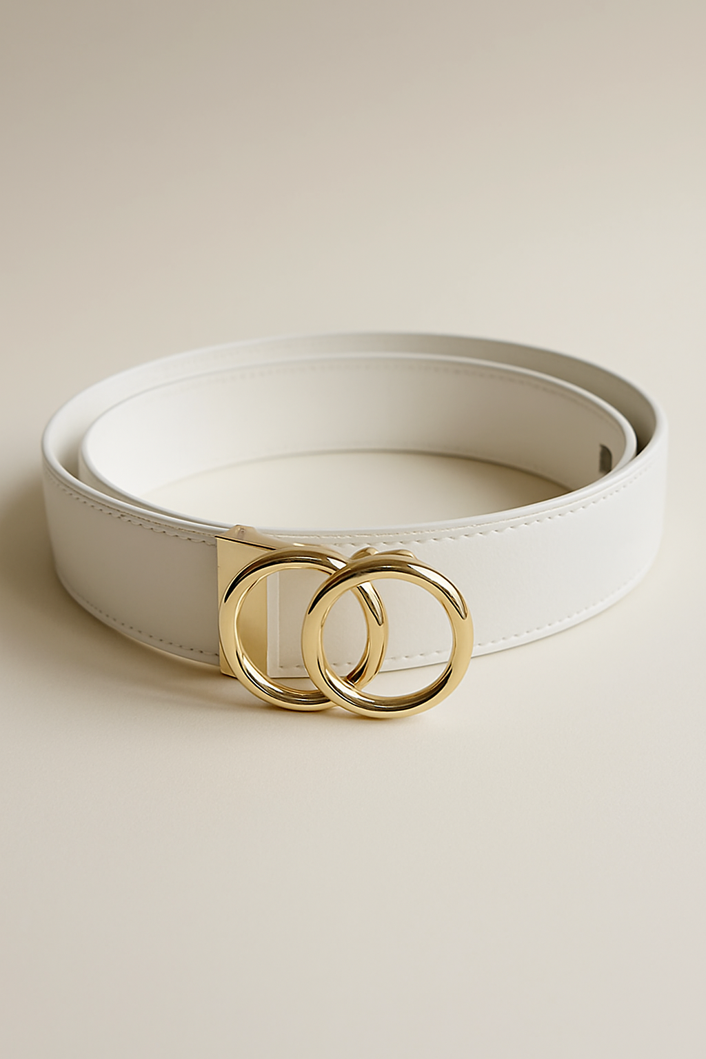 Automatische riem | Wit | Goud